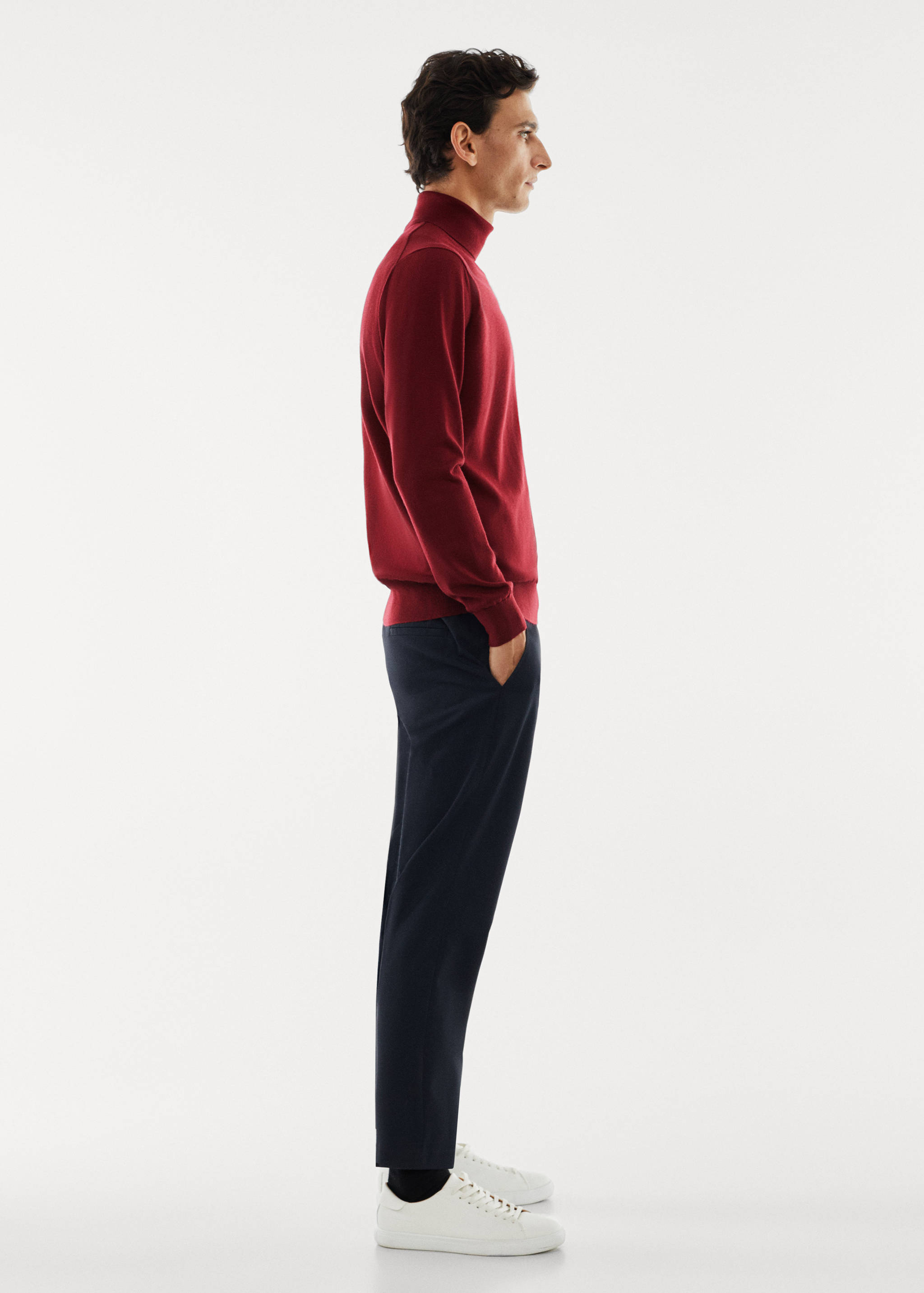 100% merino wool turtleneck sweater - Details of the article 2