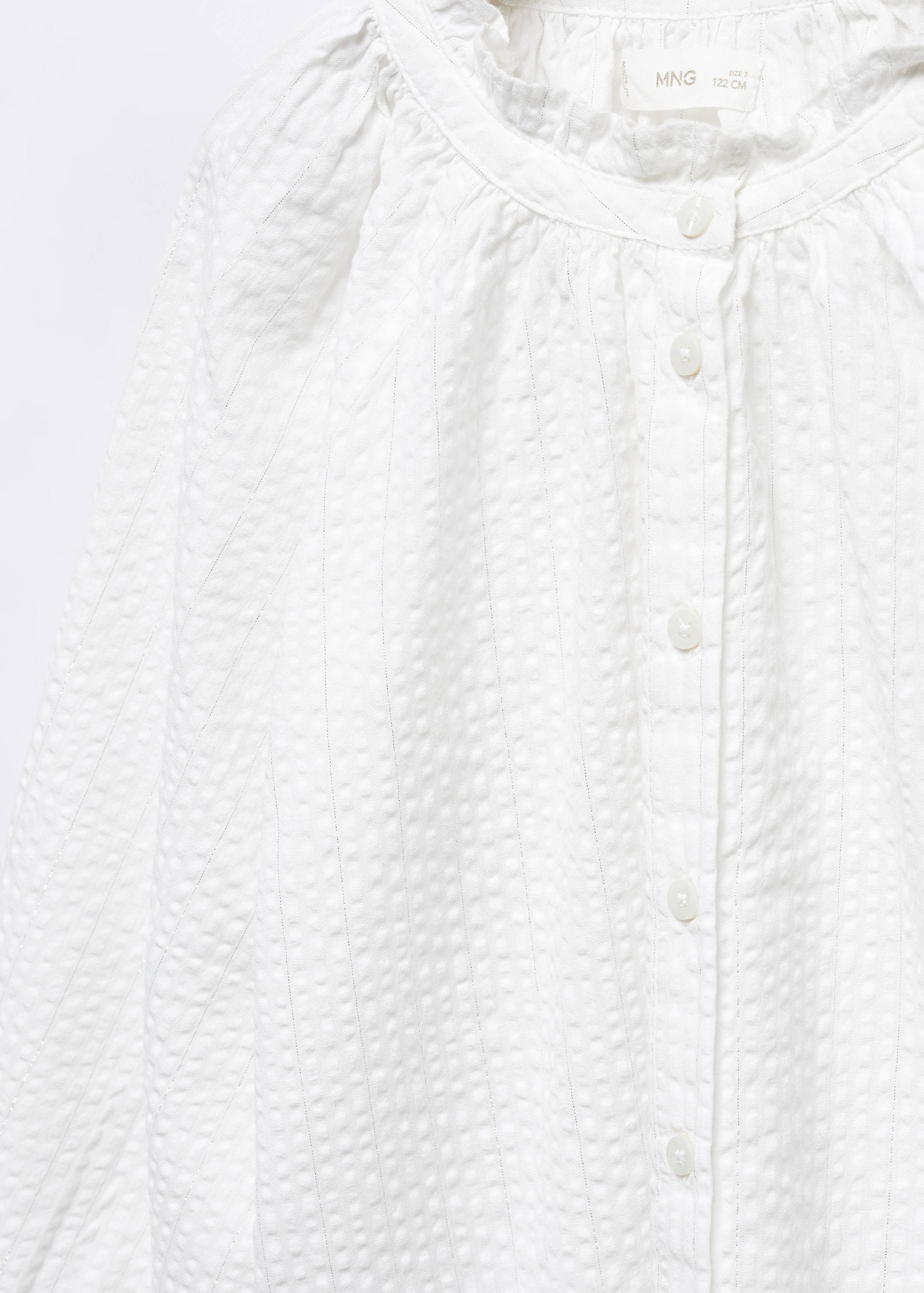Geraffte Baumwollbluse - Detail des Artikels 8