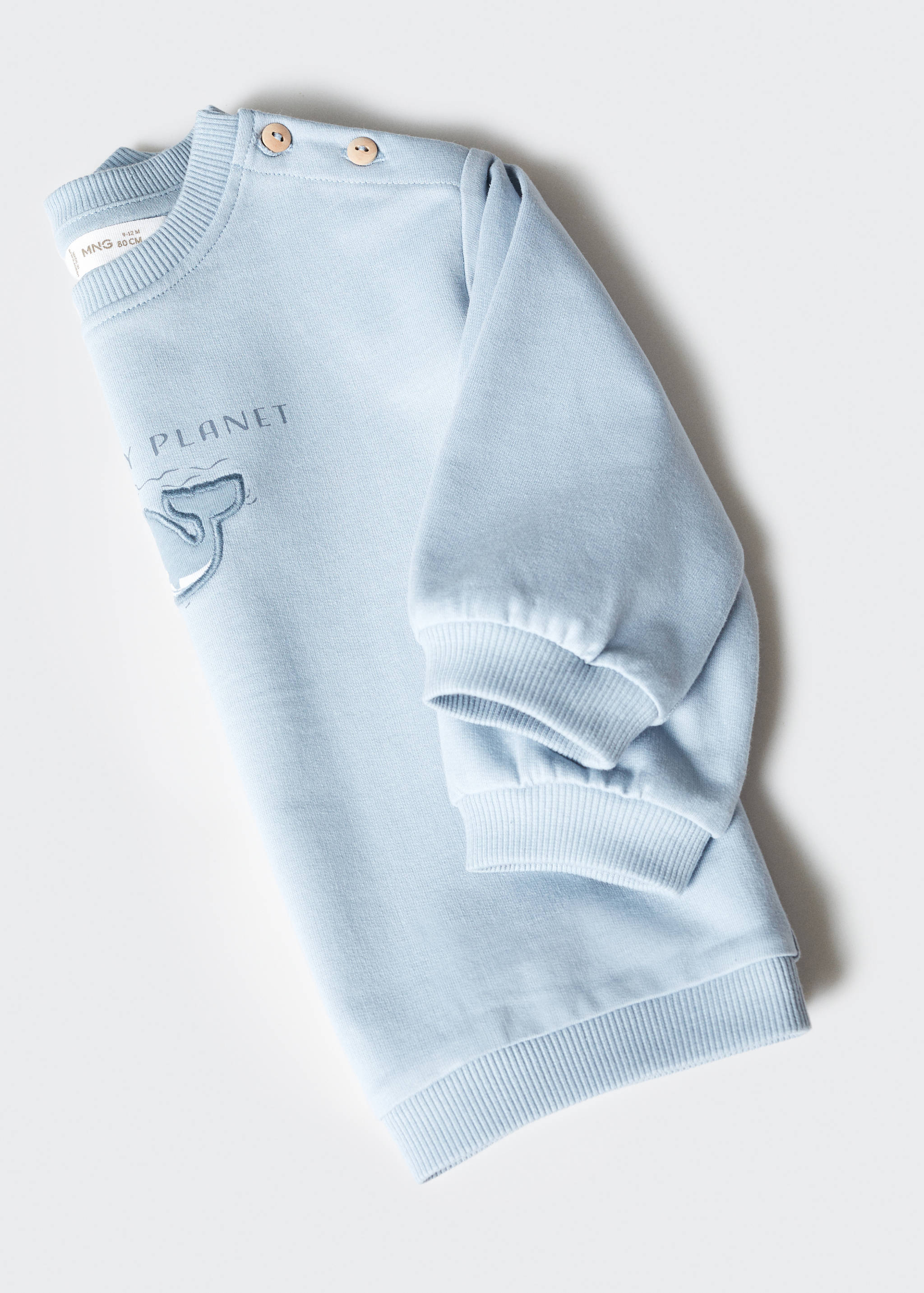 Cotton-blend printed sweatshirt - Details of the article 8