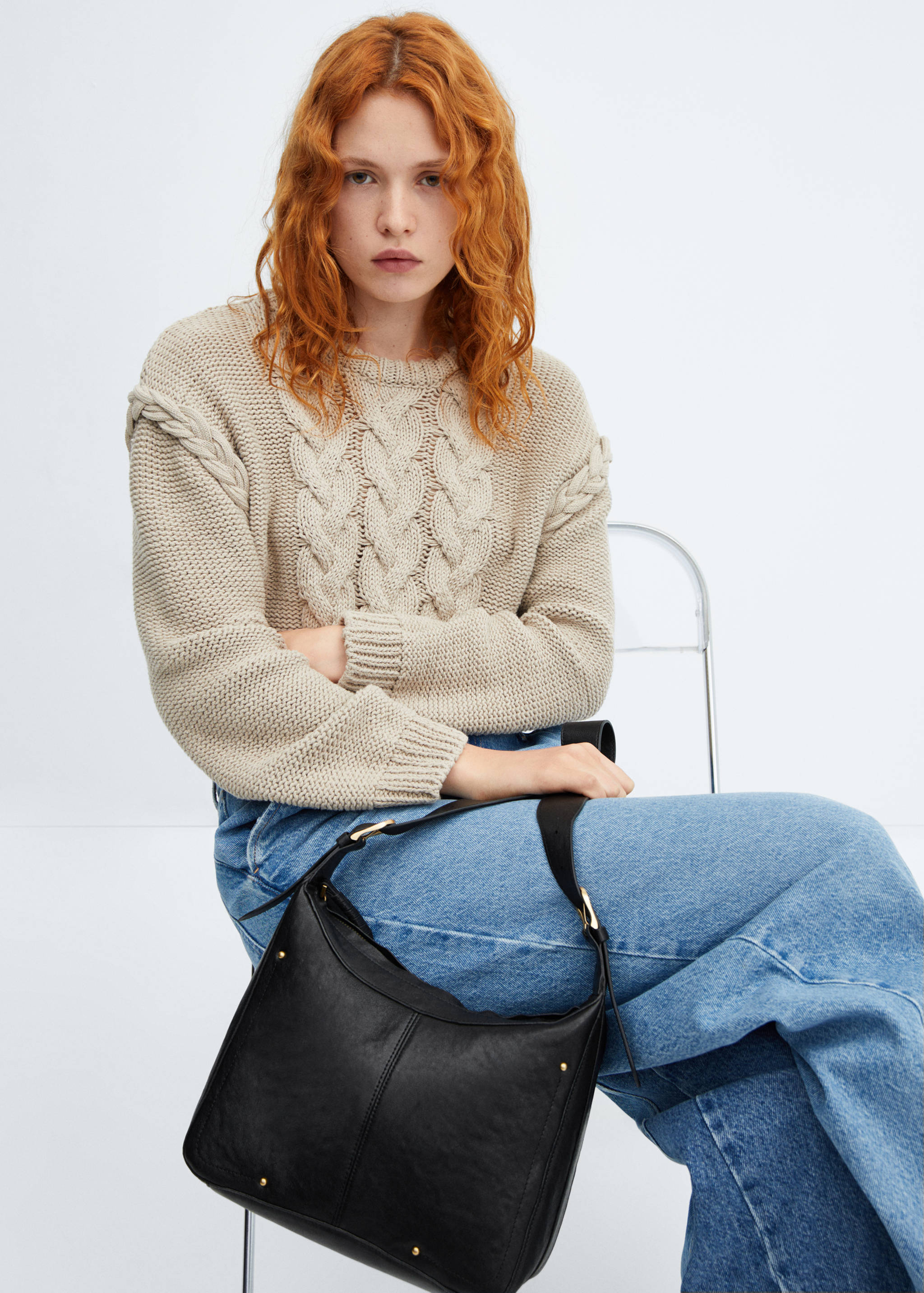 حقيبة كتف جلدية - تفاصيل المنتج 9