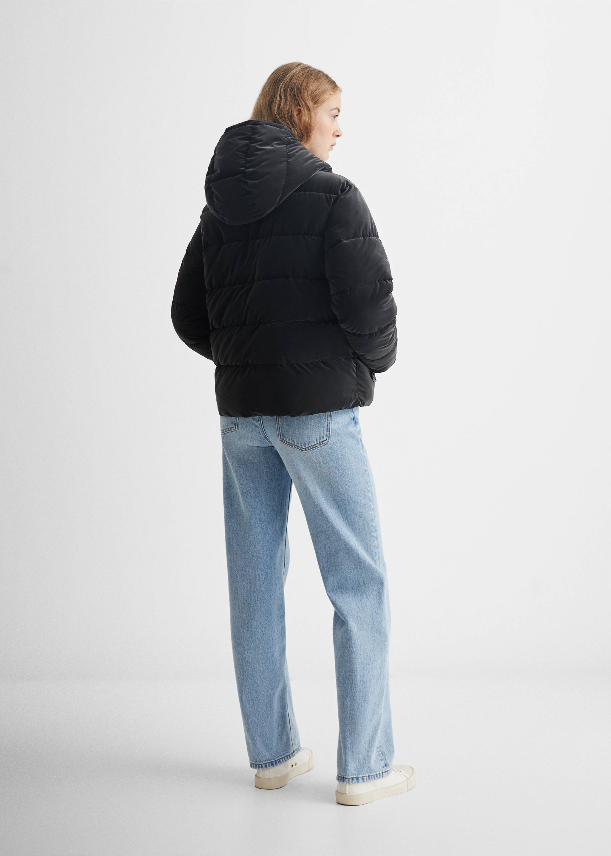 Anorak acolchado - Reverso del artículo, Negro. Ref: 57005136-00.