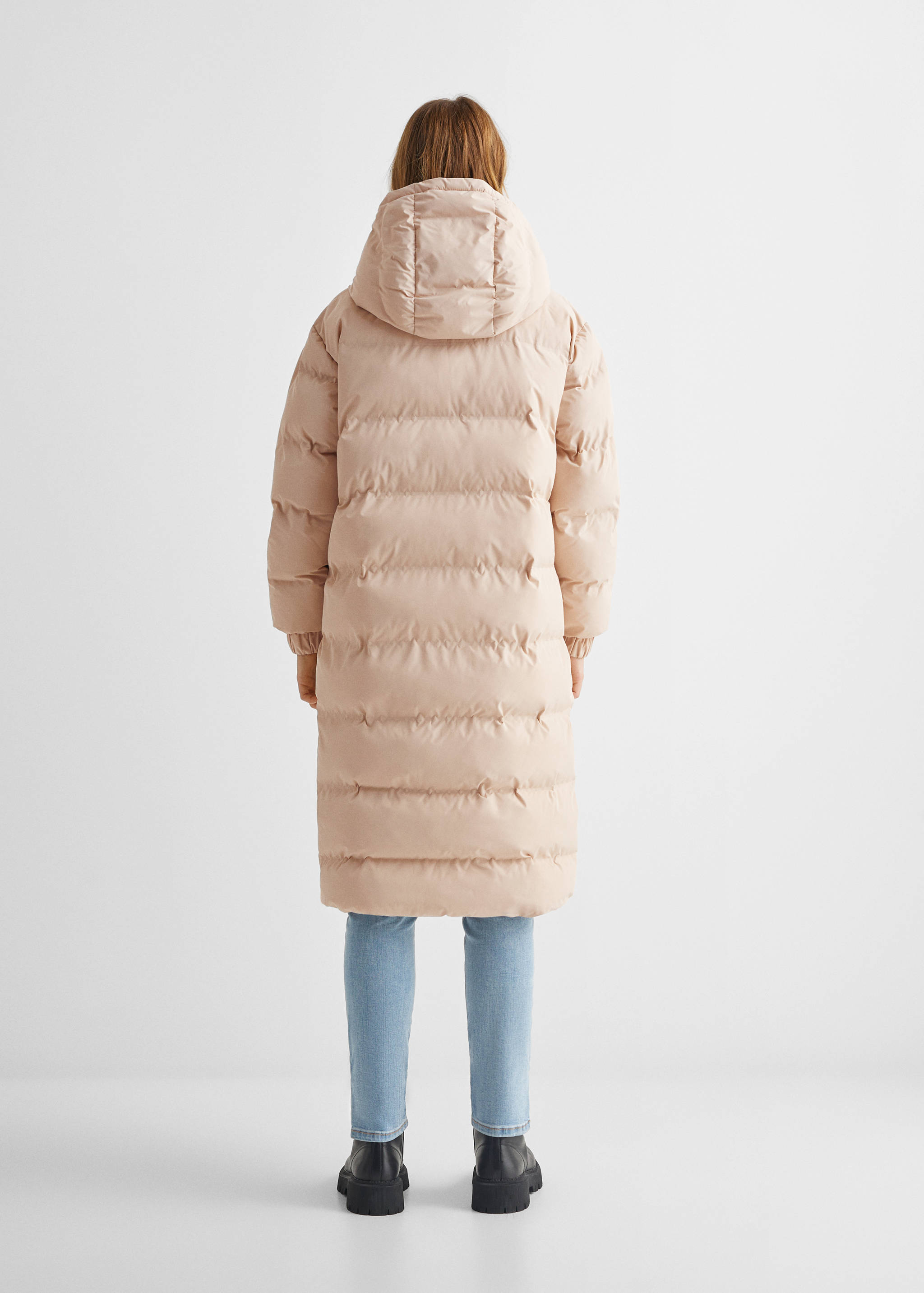 Anorak largo acolchado - Reverso del artículo