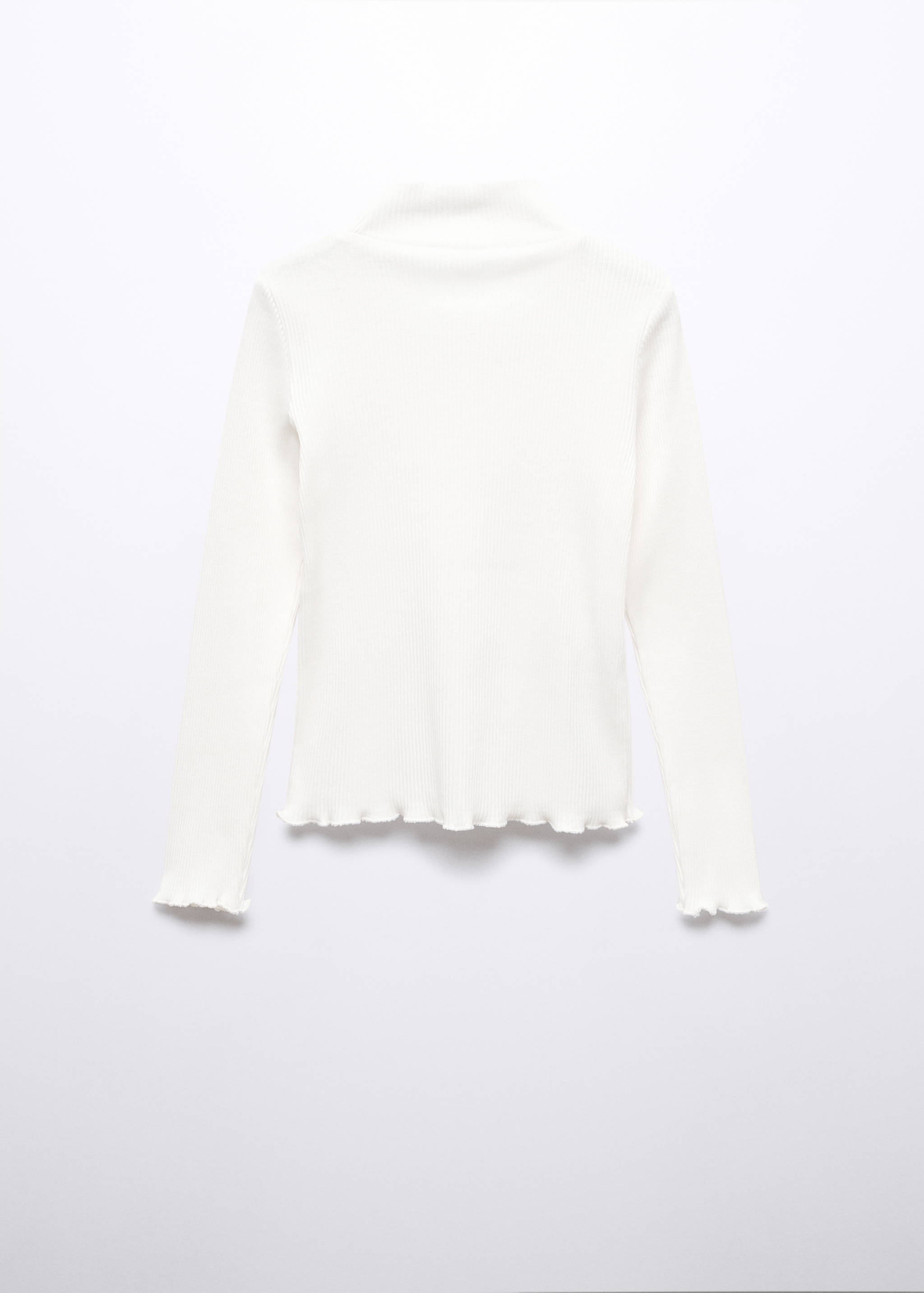 Camiseta canalé cuello alto - Reverso del artículo