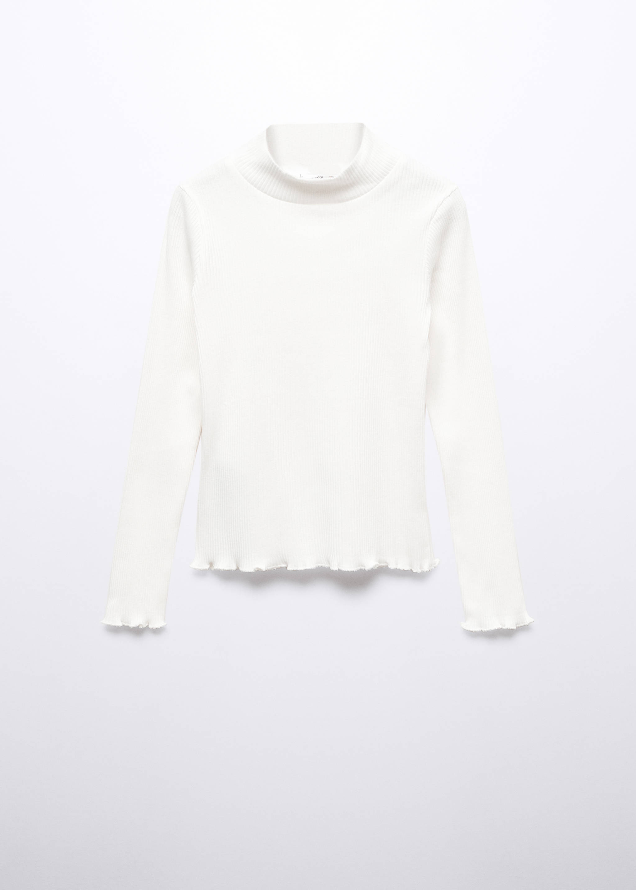 Camiseta canalé cuello alto - Artículo sin modelo
