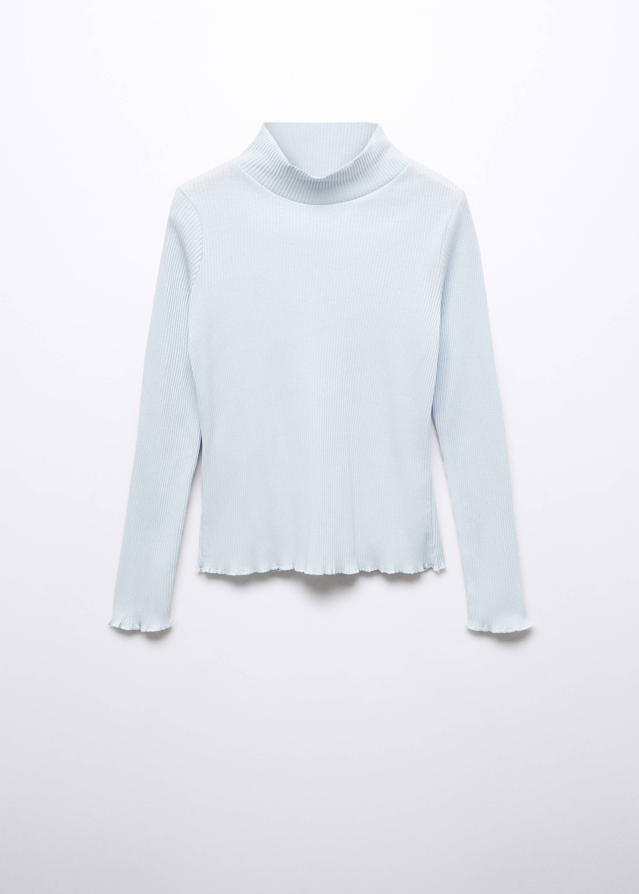 Camiseta canalé cuello alto - Artículo sin modelo