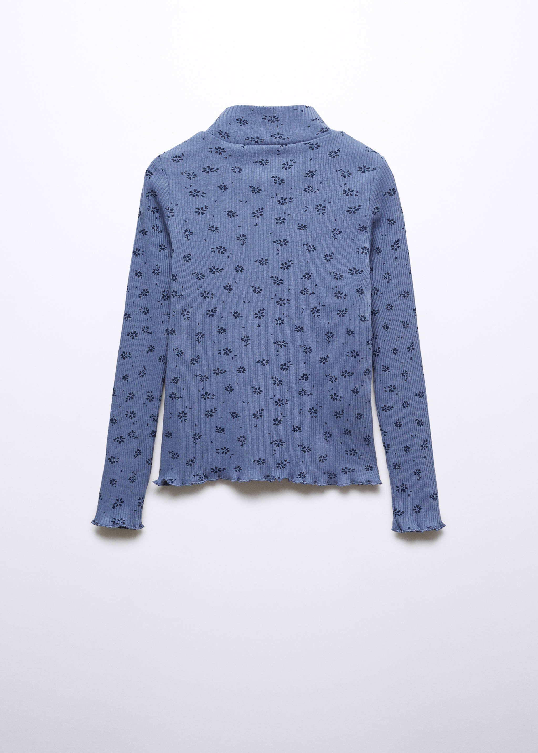 Camiseta canalé cuello alto - Reverso del artículo