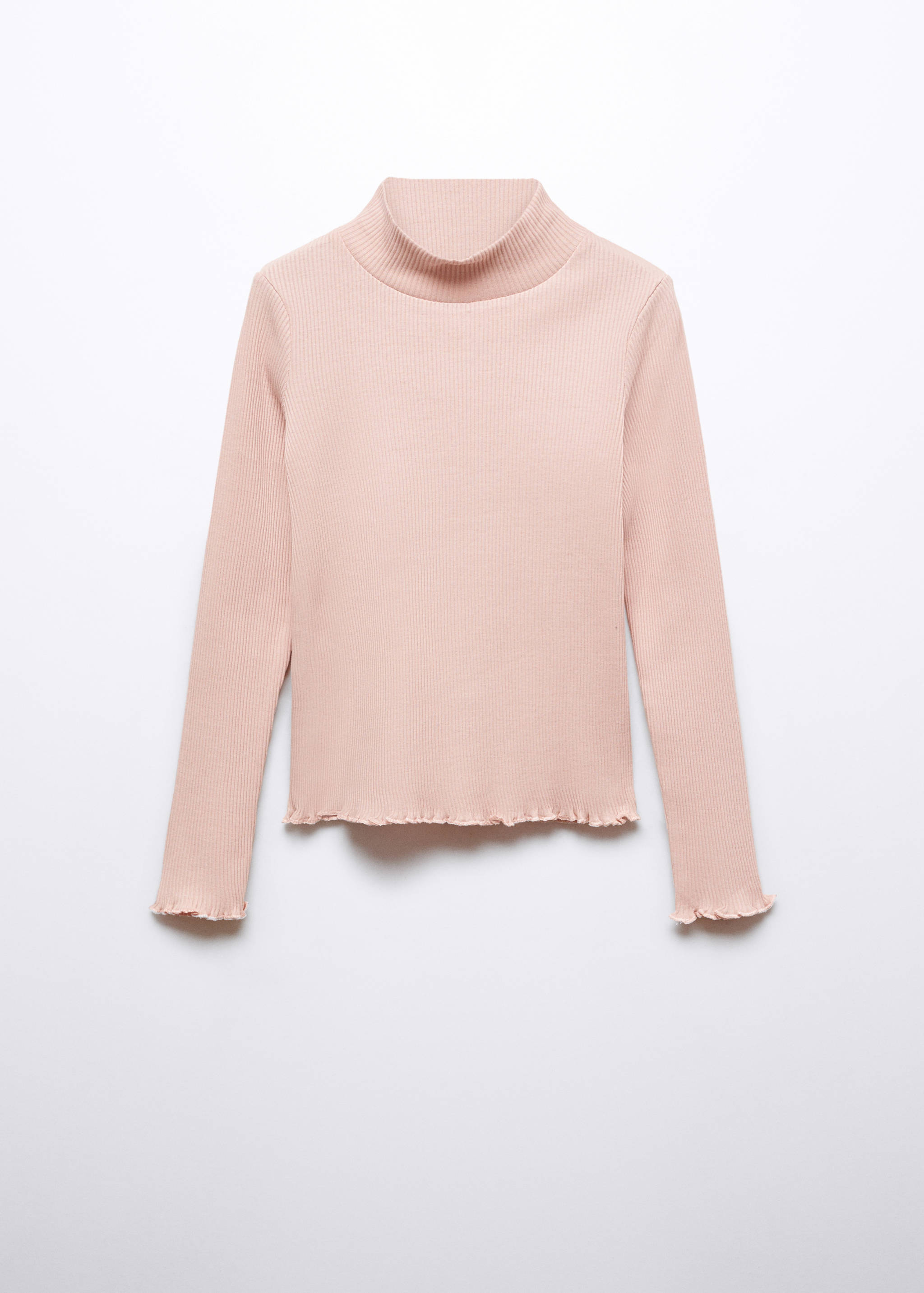 Camiseta canalé cuello alto - Artículo sin modelo