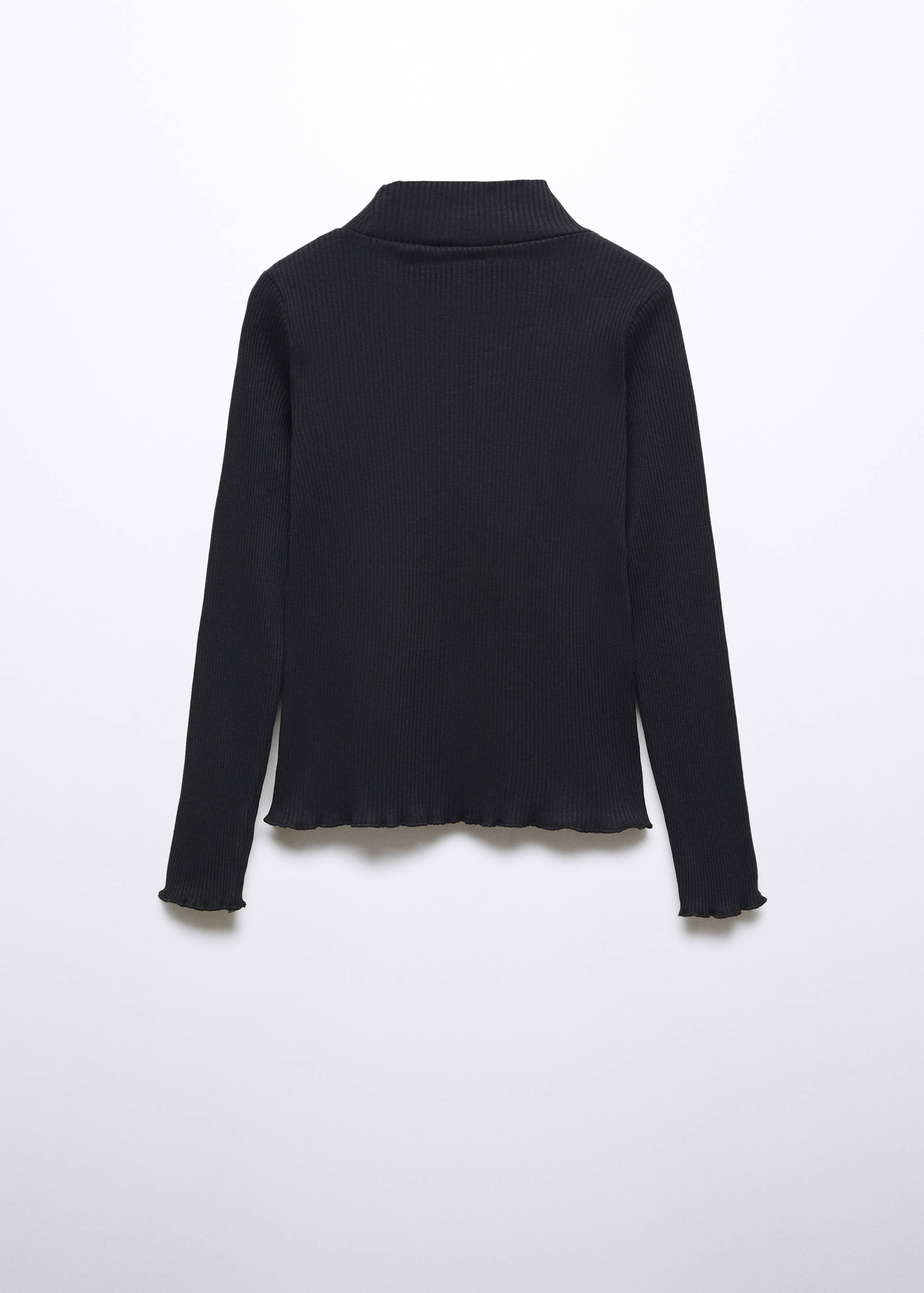 Camiseta canalé cuello alto - Reverso del artículo