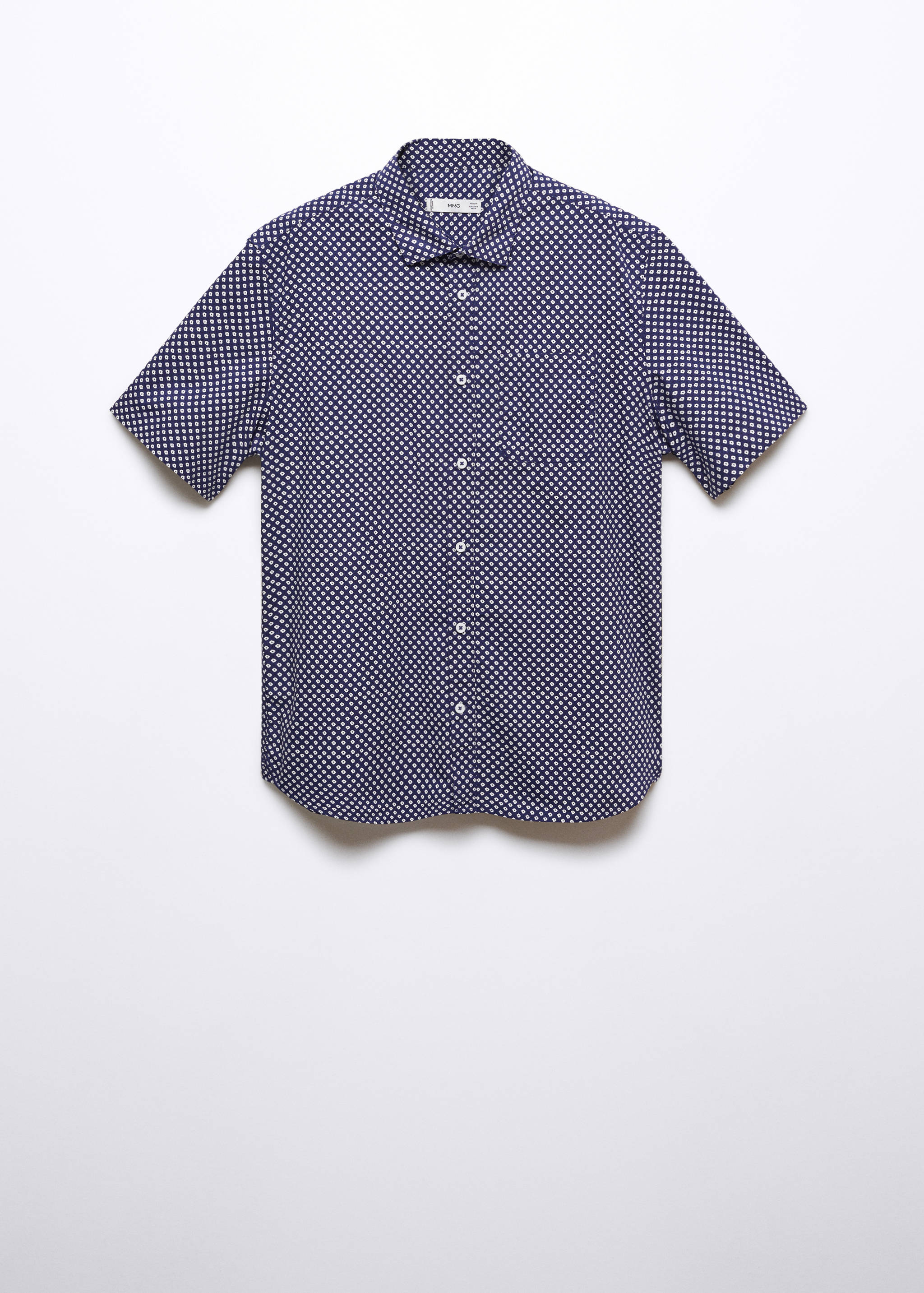 Camisa 100% algodón manga corta mircoestampado - Artículo sin modelo