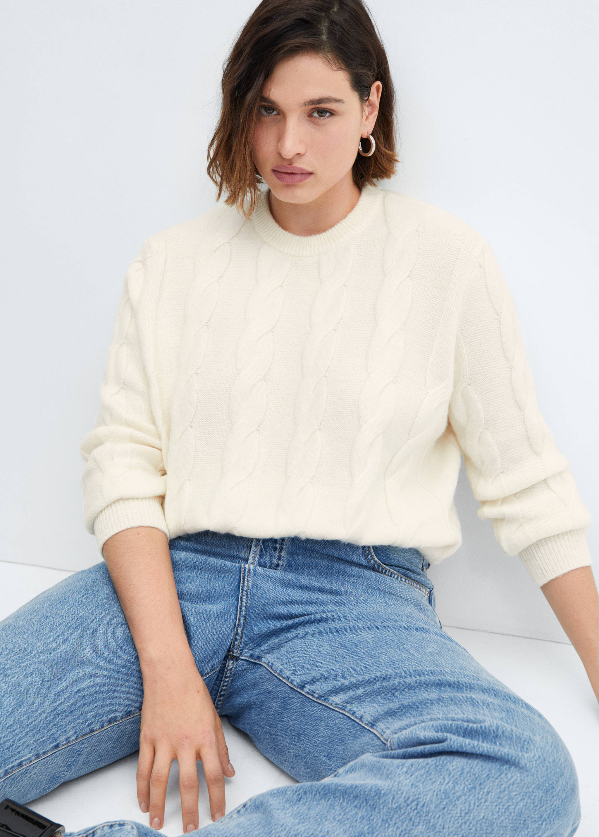 Cable-knit sweater - Details of the article 4