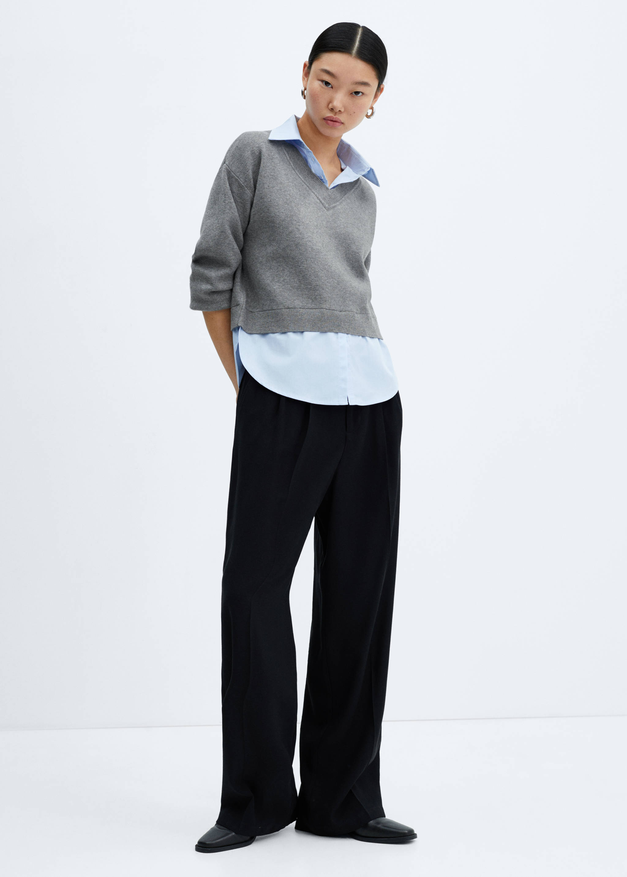 Pull-over chemise combiné - Plan général