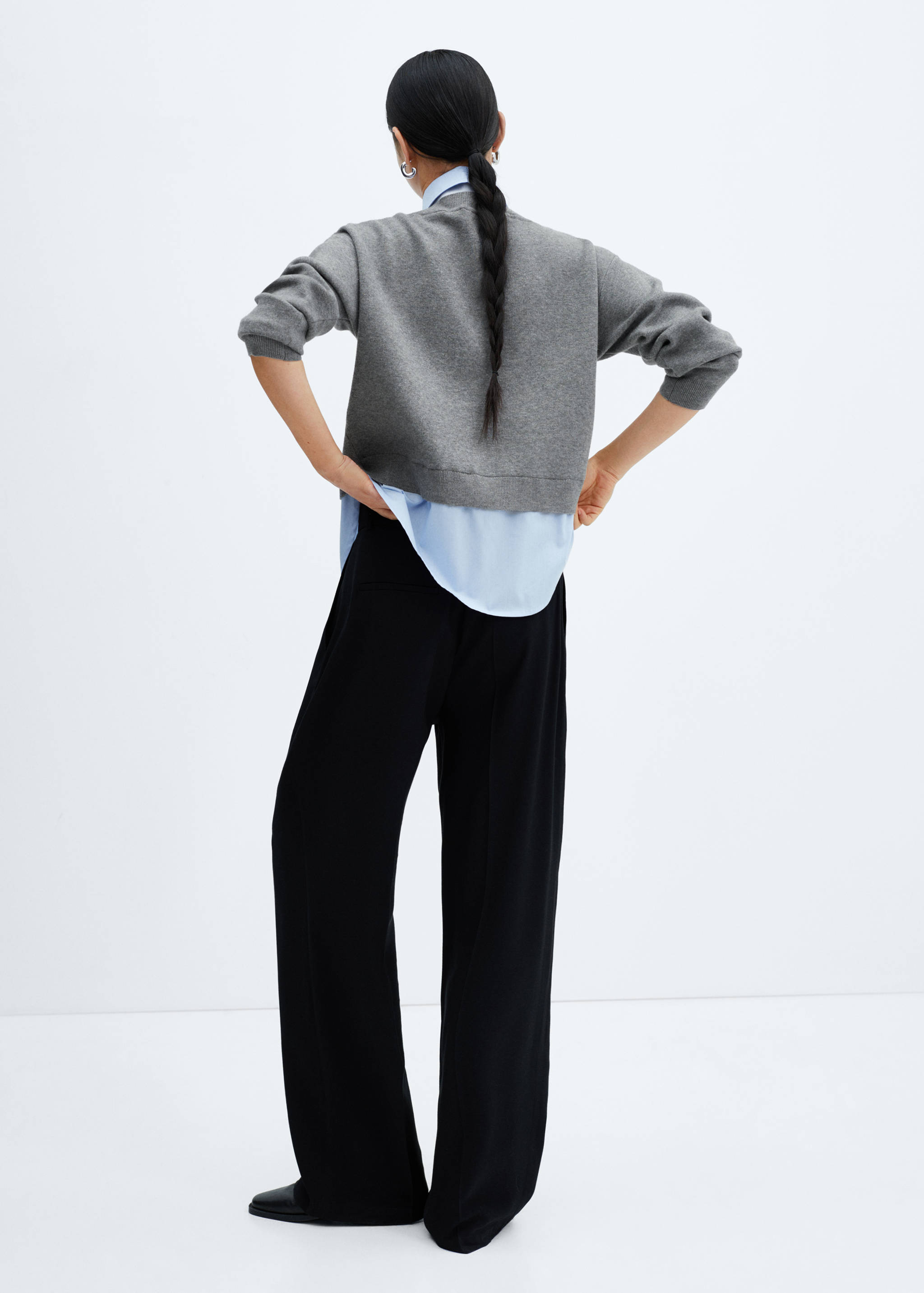 Pull-over chemise combiné - Verso de l’article