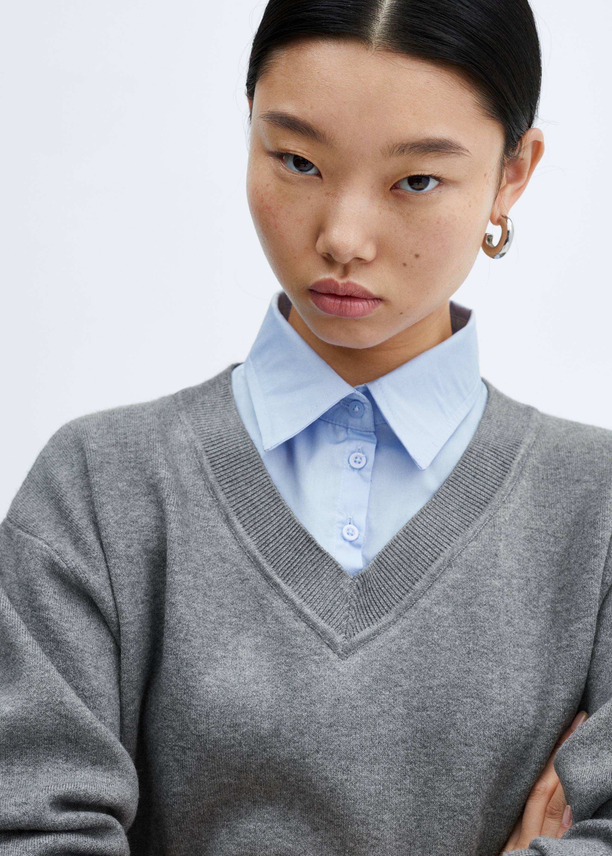 Pull-over chemise combiné - Détail de l'article 1