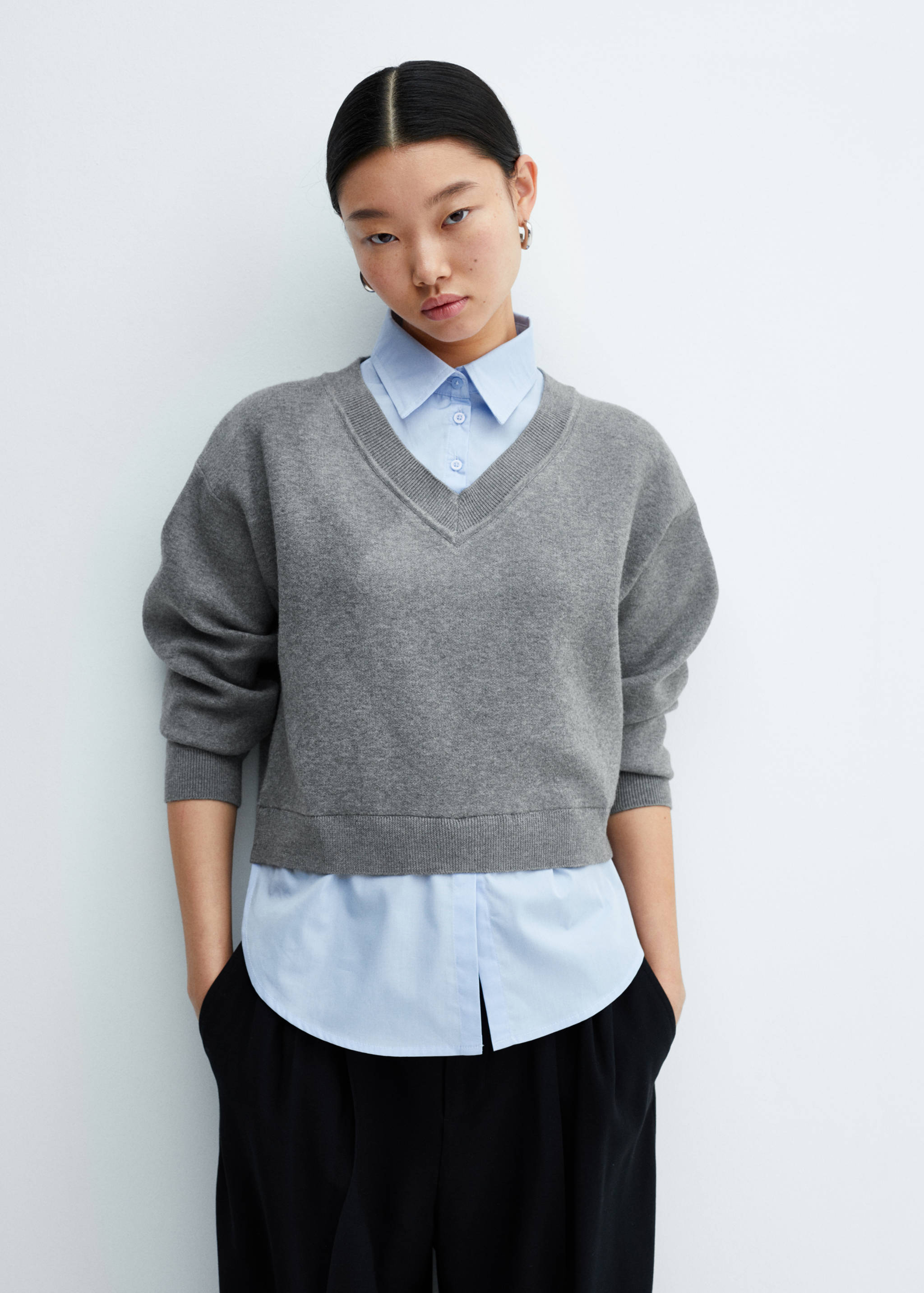 Pull-over chemise combiné - Détail de l'article 2