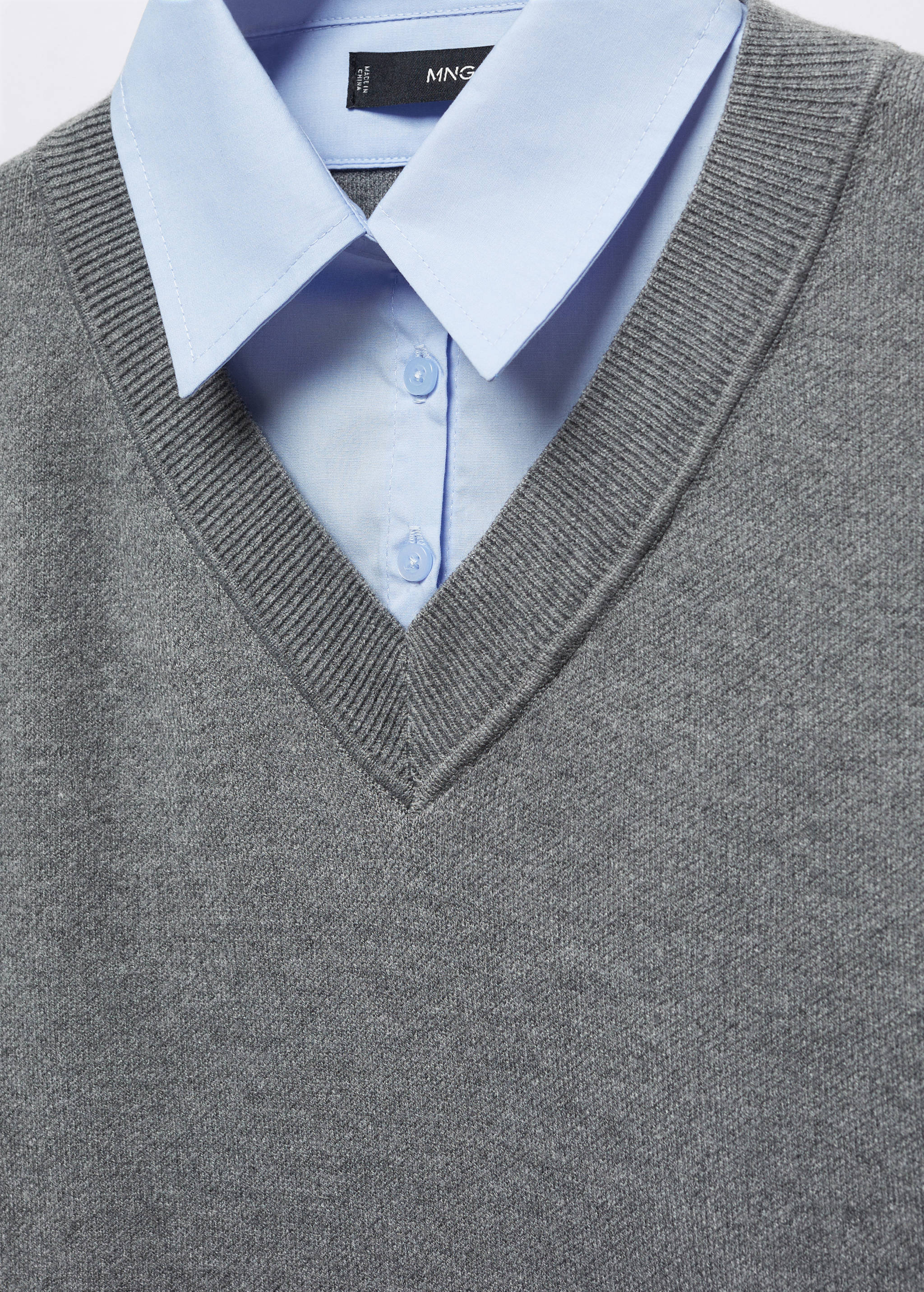 Pull-over chemise combiné - Détail de l'article 8