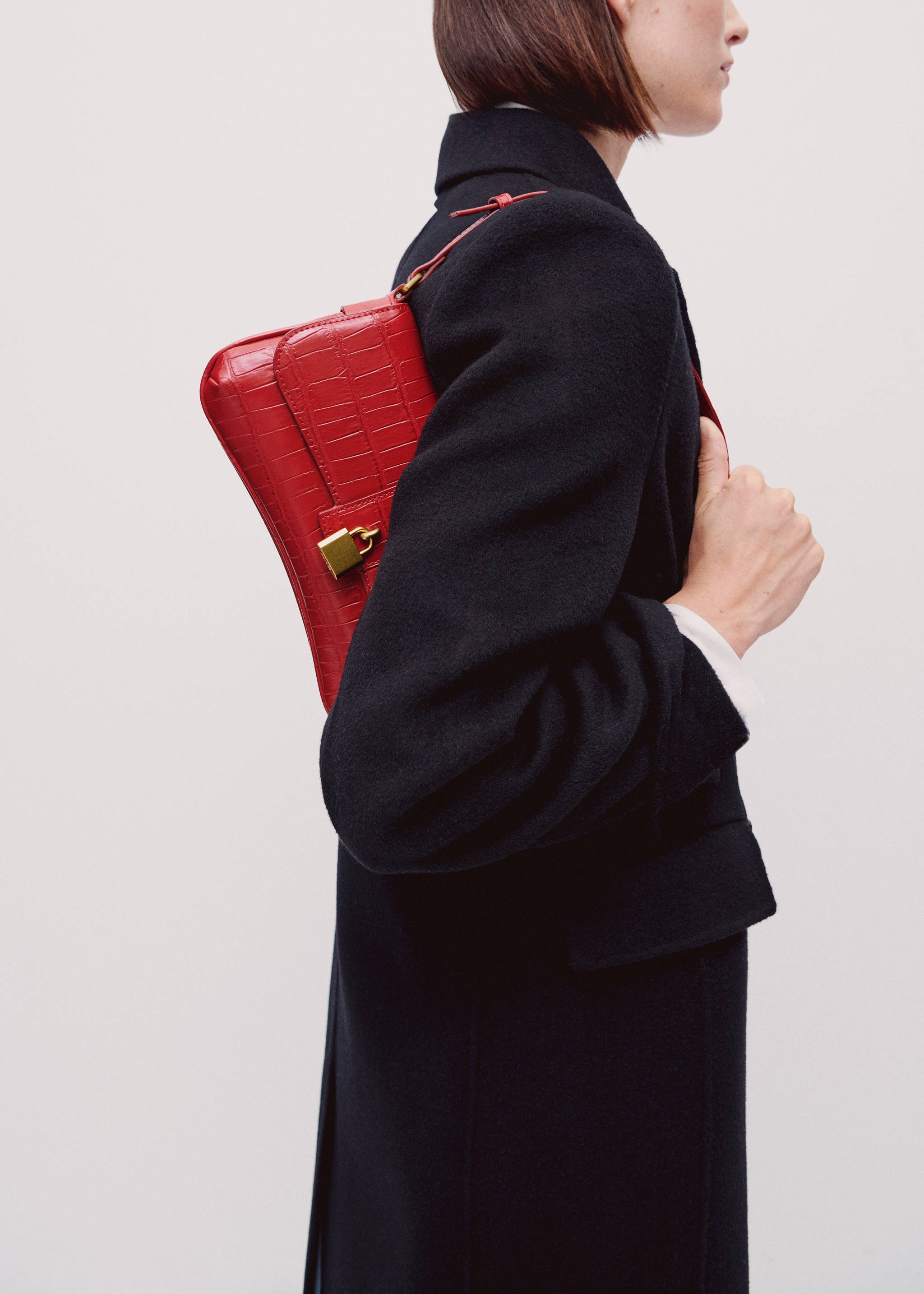 Sac porté épaule effet croco - Détail de l'article 9