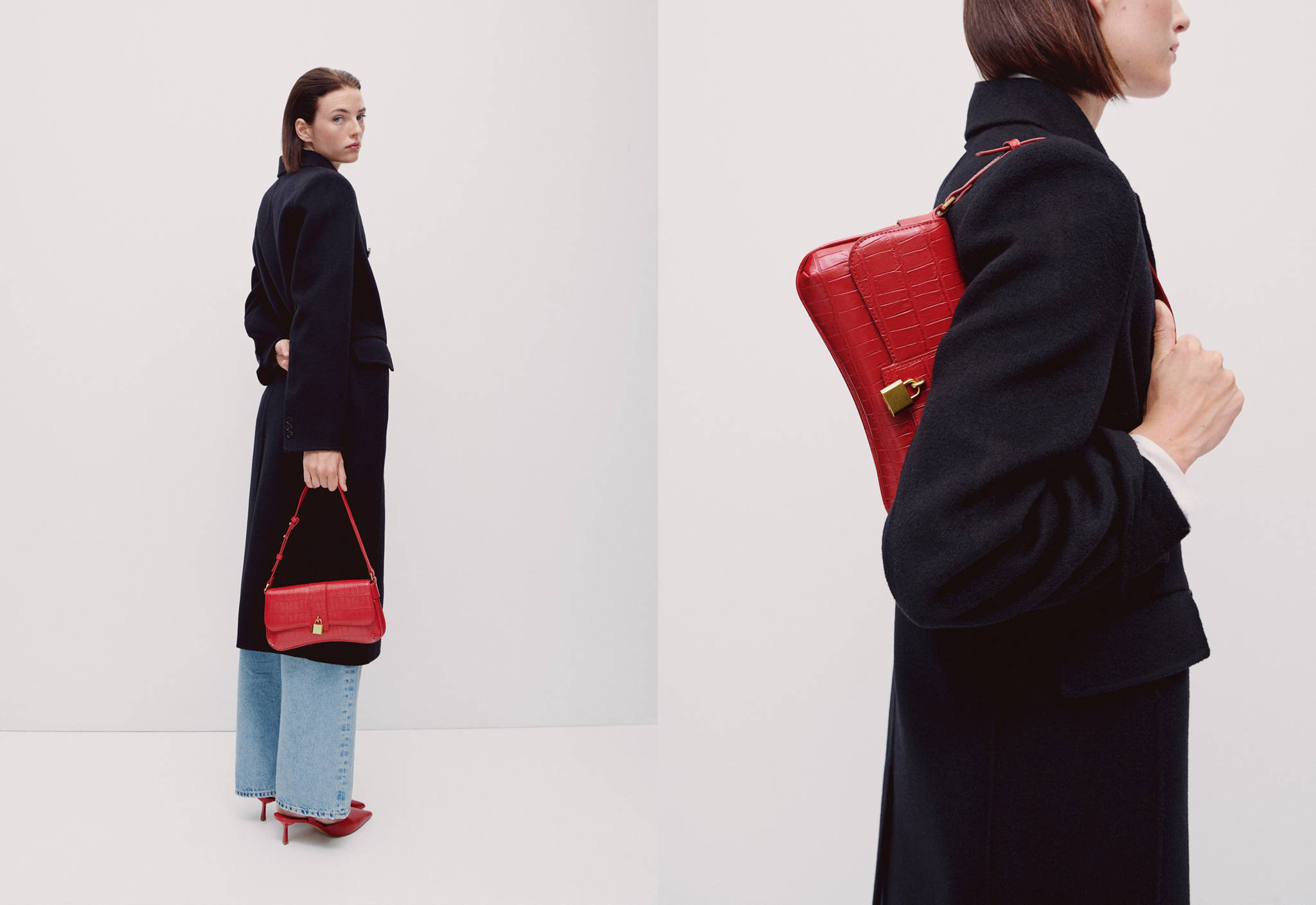 Coconut-effect shoulder bag - Panoramic plane