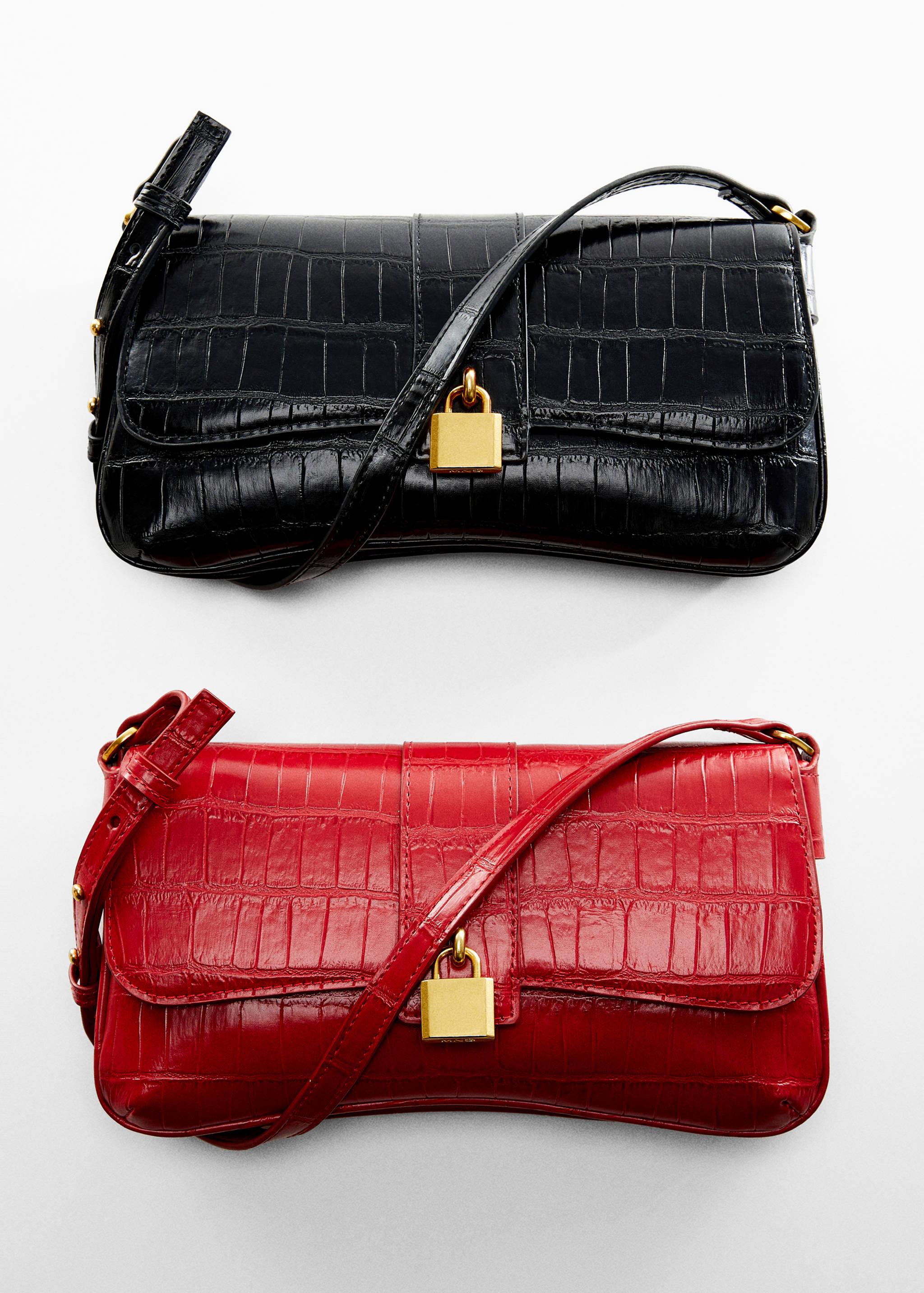 Sac porté épaule effet croco - Détail de l'article 5