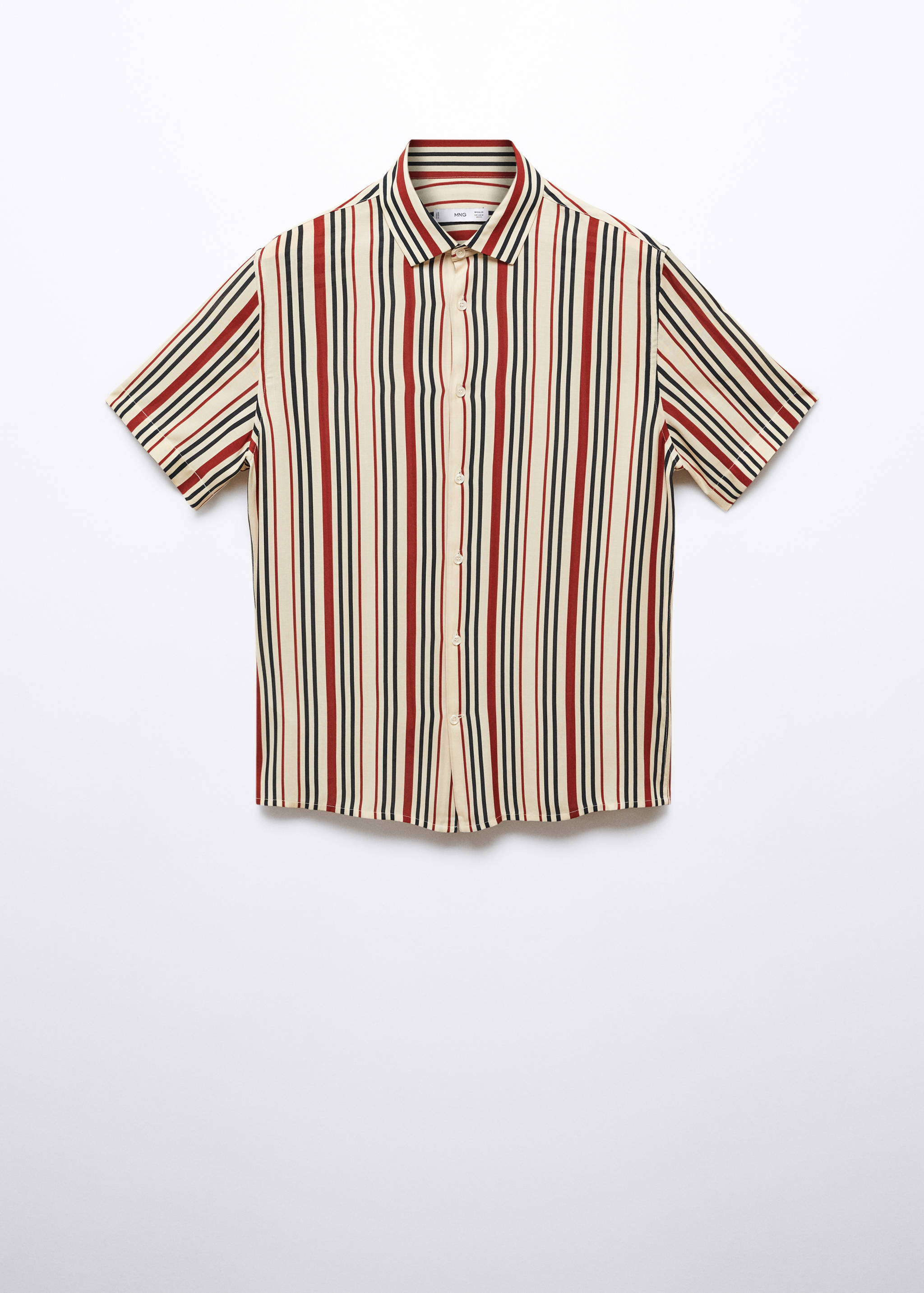 Camisa às riscas de manga curta - Artigo sem modelo