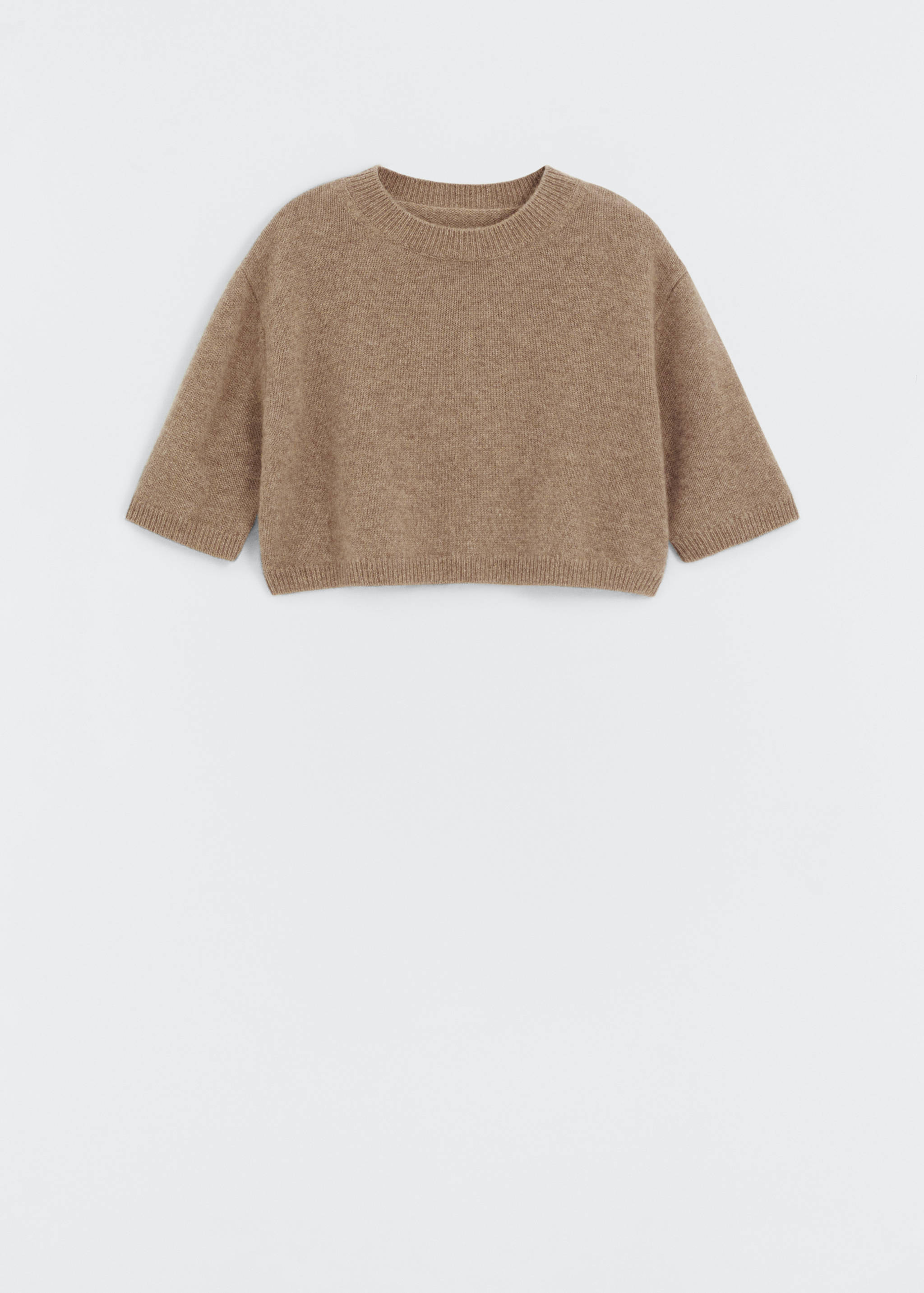 Cropped cashmere sweater - Article without model