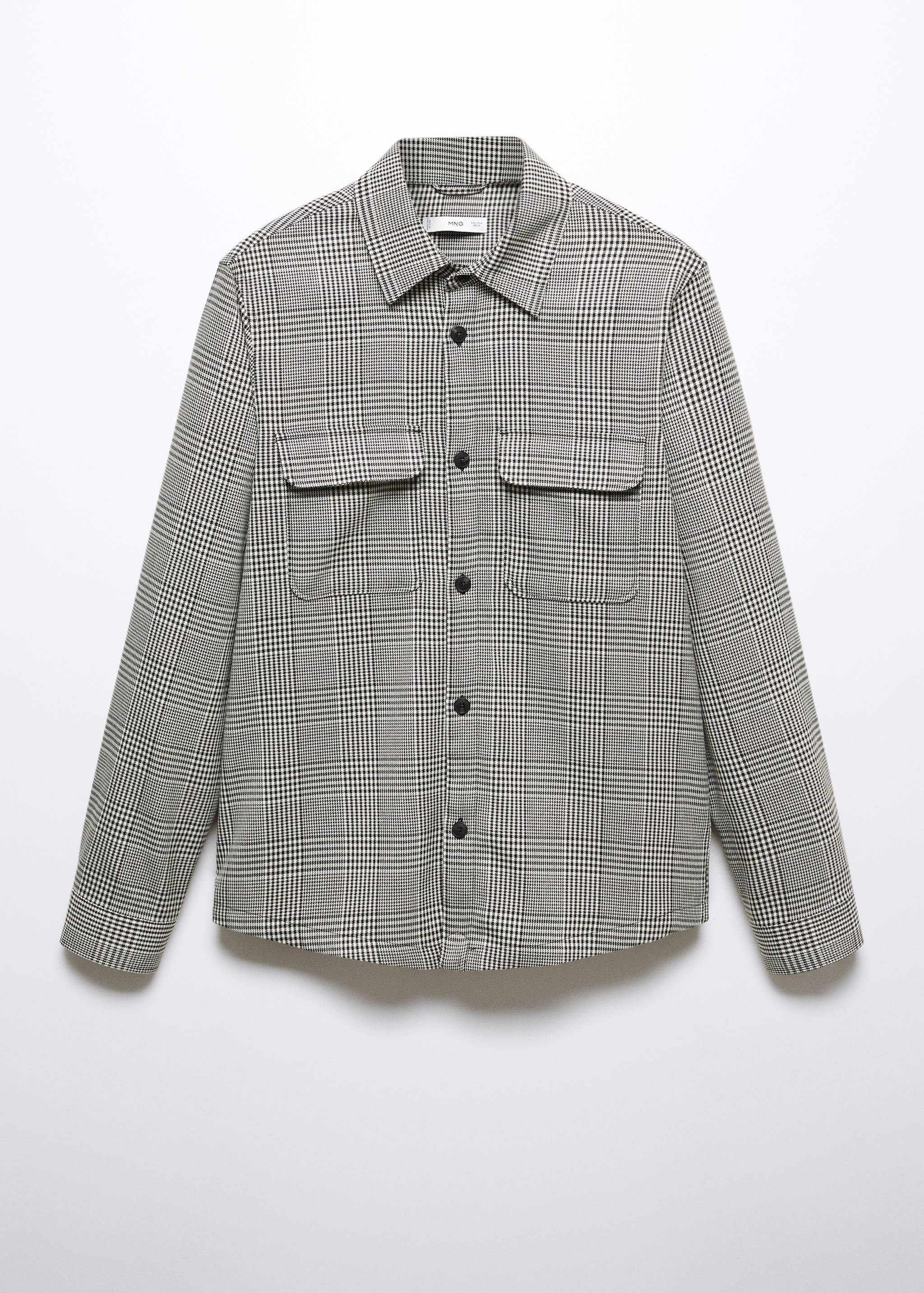 Regular-fit Prince of Wales check overshirt - Article without model
