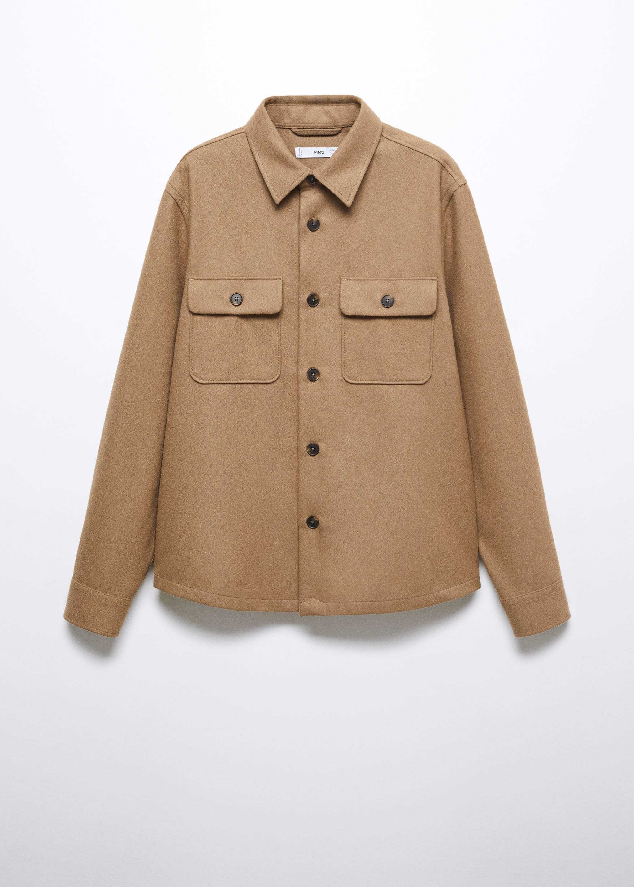 Wool overshirt with pockets - Article without model