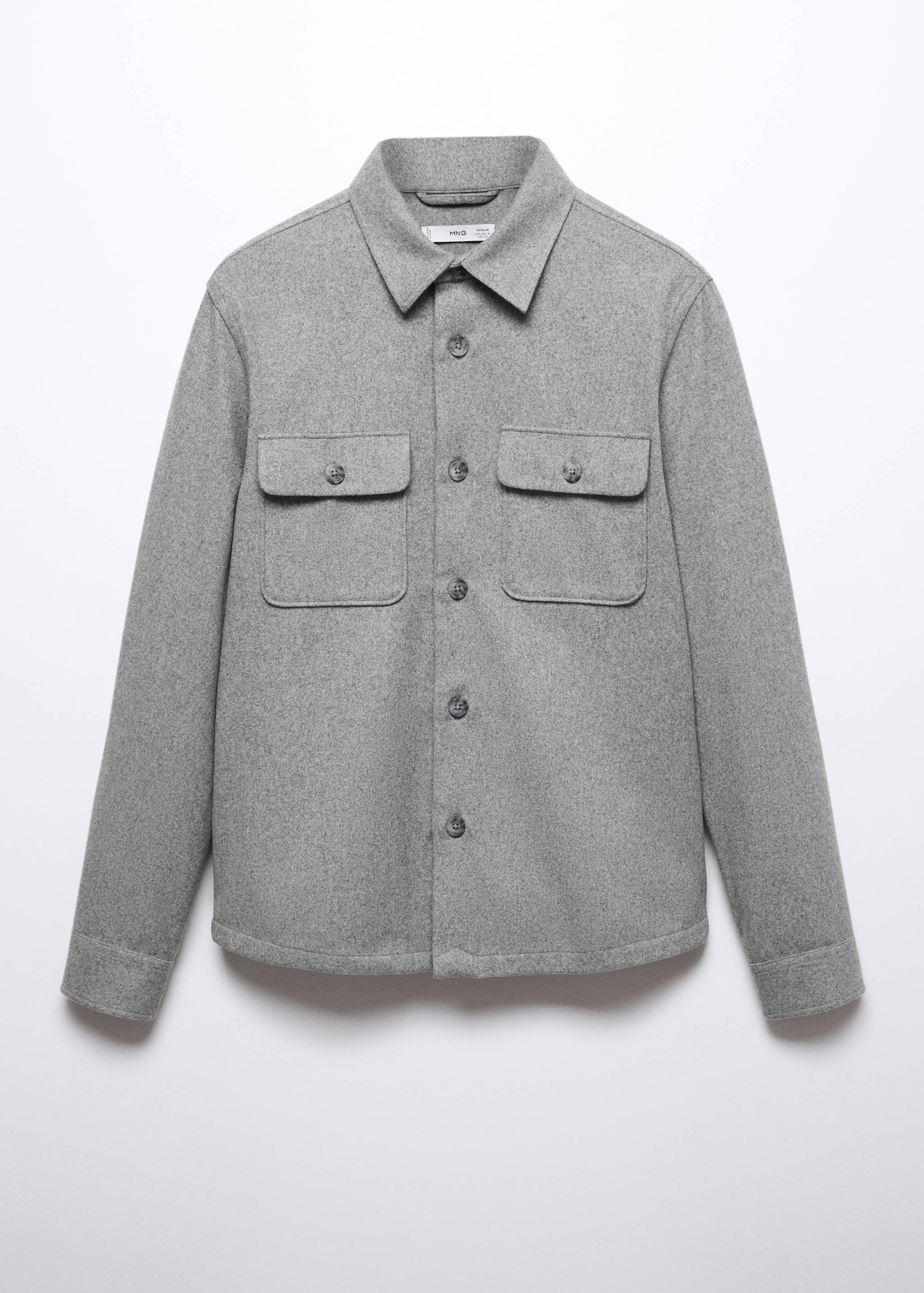 Wool overshirt with pockets - Article without model