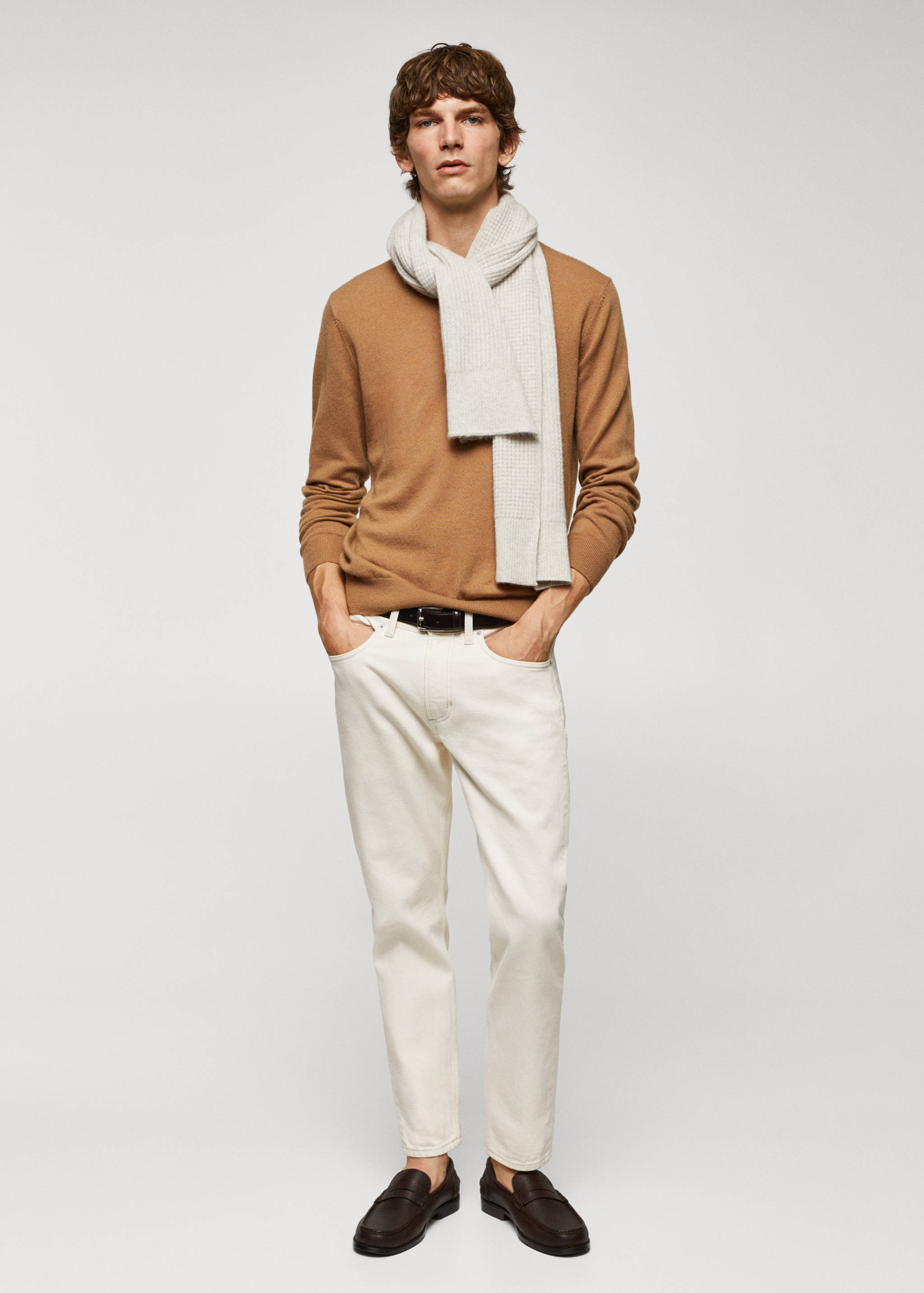 Pull-over maille fine laine mélangée - Plan général