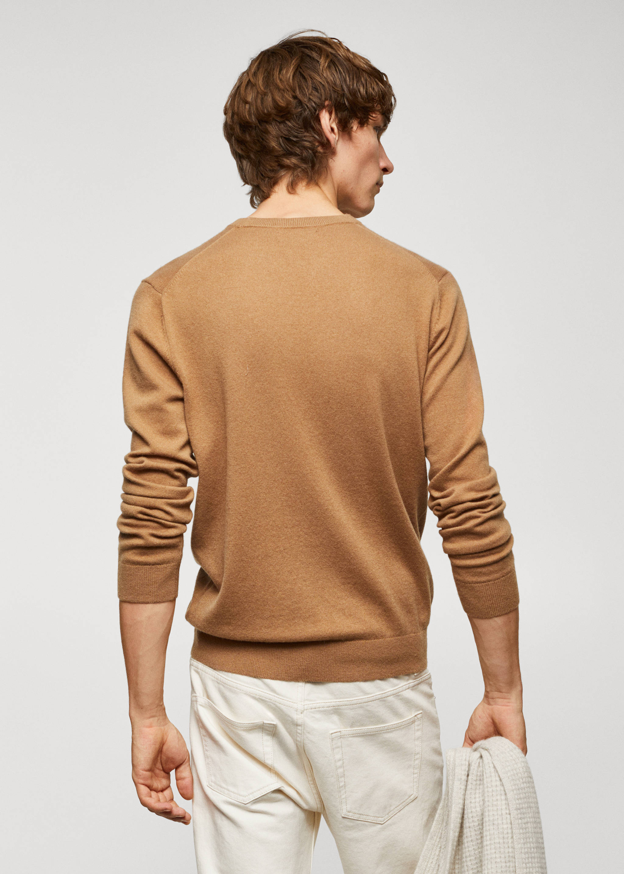 Pull-over maille fine laine mélangée - Verso de l’article