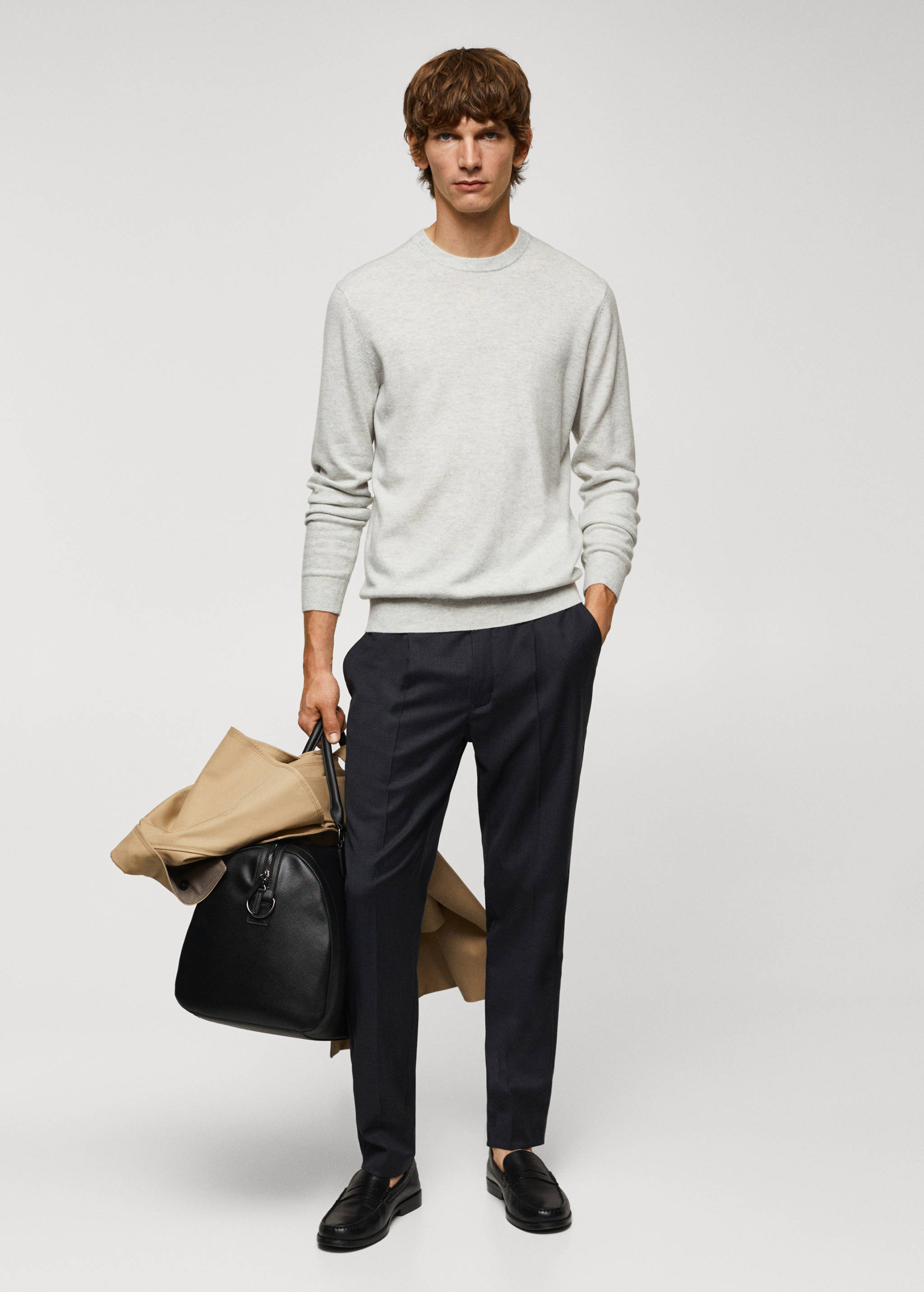 Pull-over maille fine laine mélangée - Détail de l'article 4