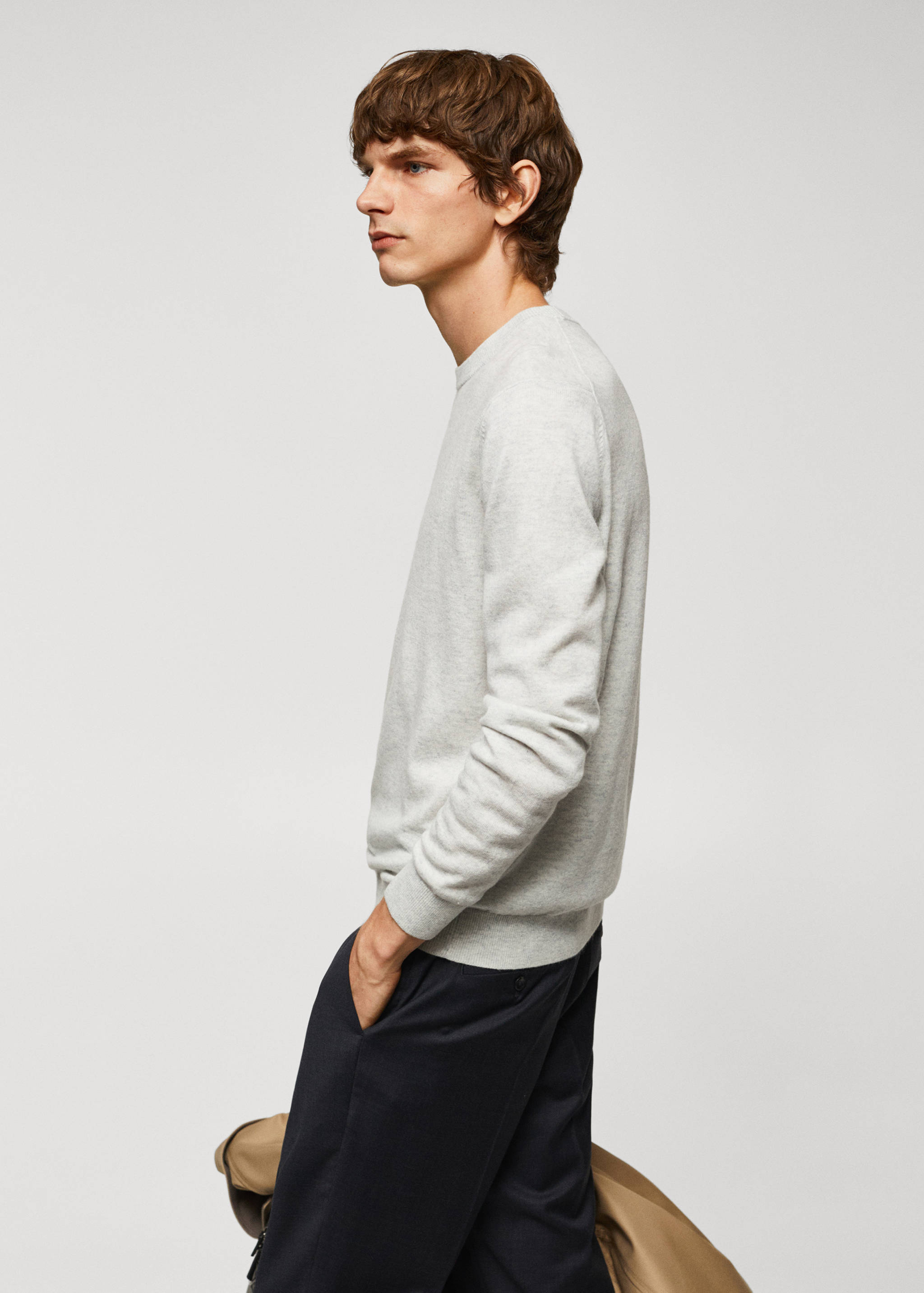 Pull-over maille fine laine mélangée - Détail de l'article 2