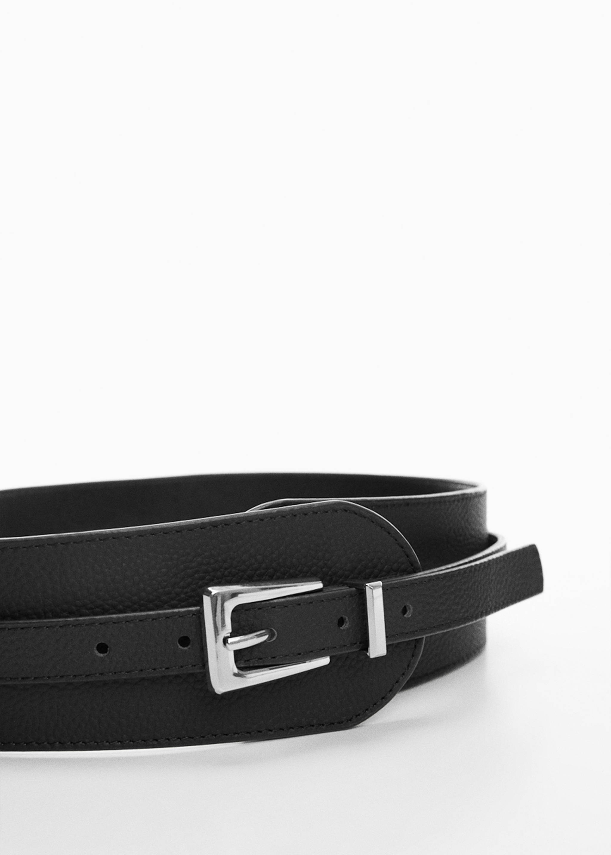 Ceinture large cuir - Plan moyen