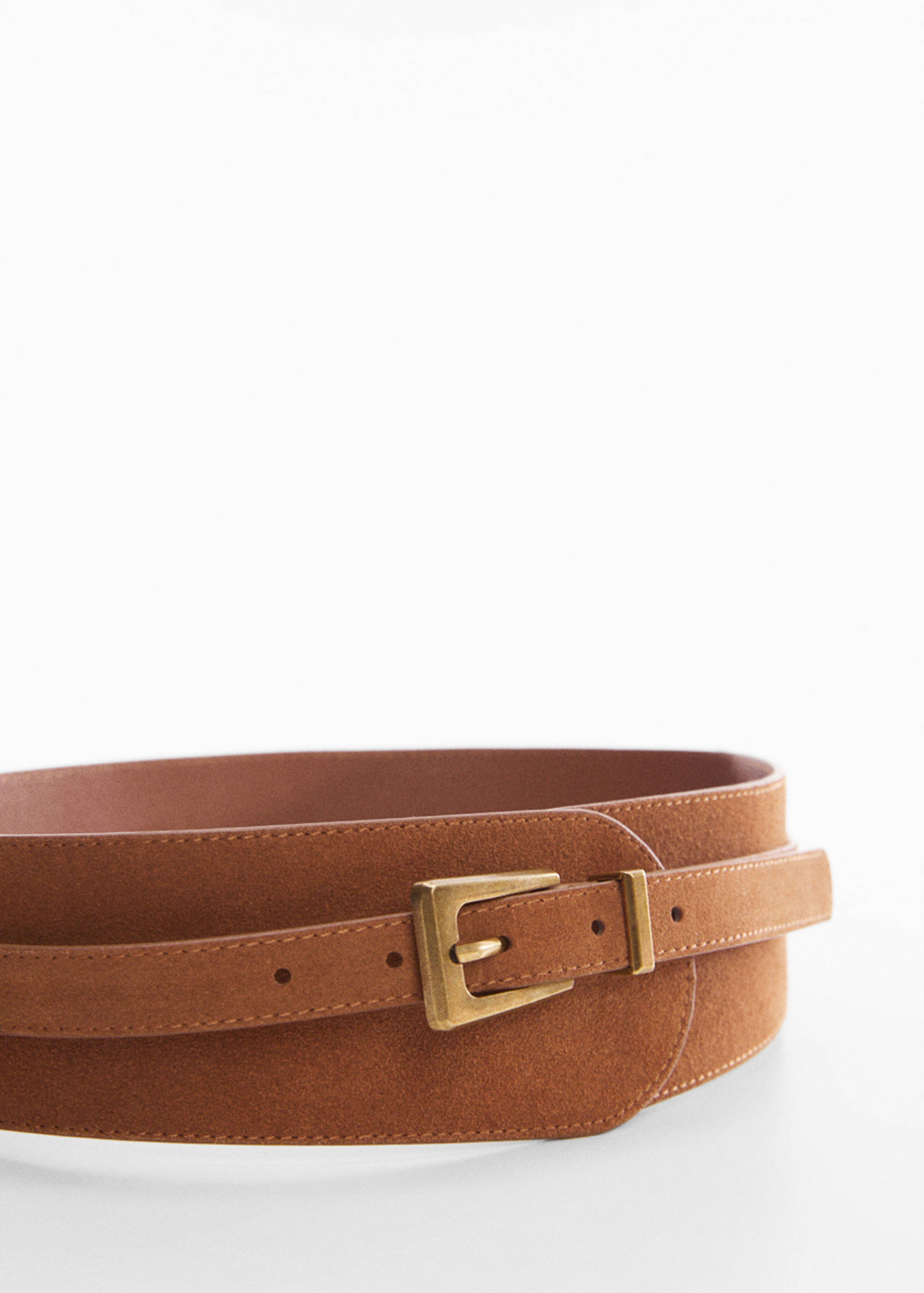 Ceinture large cuir - Plan moyen