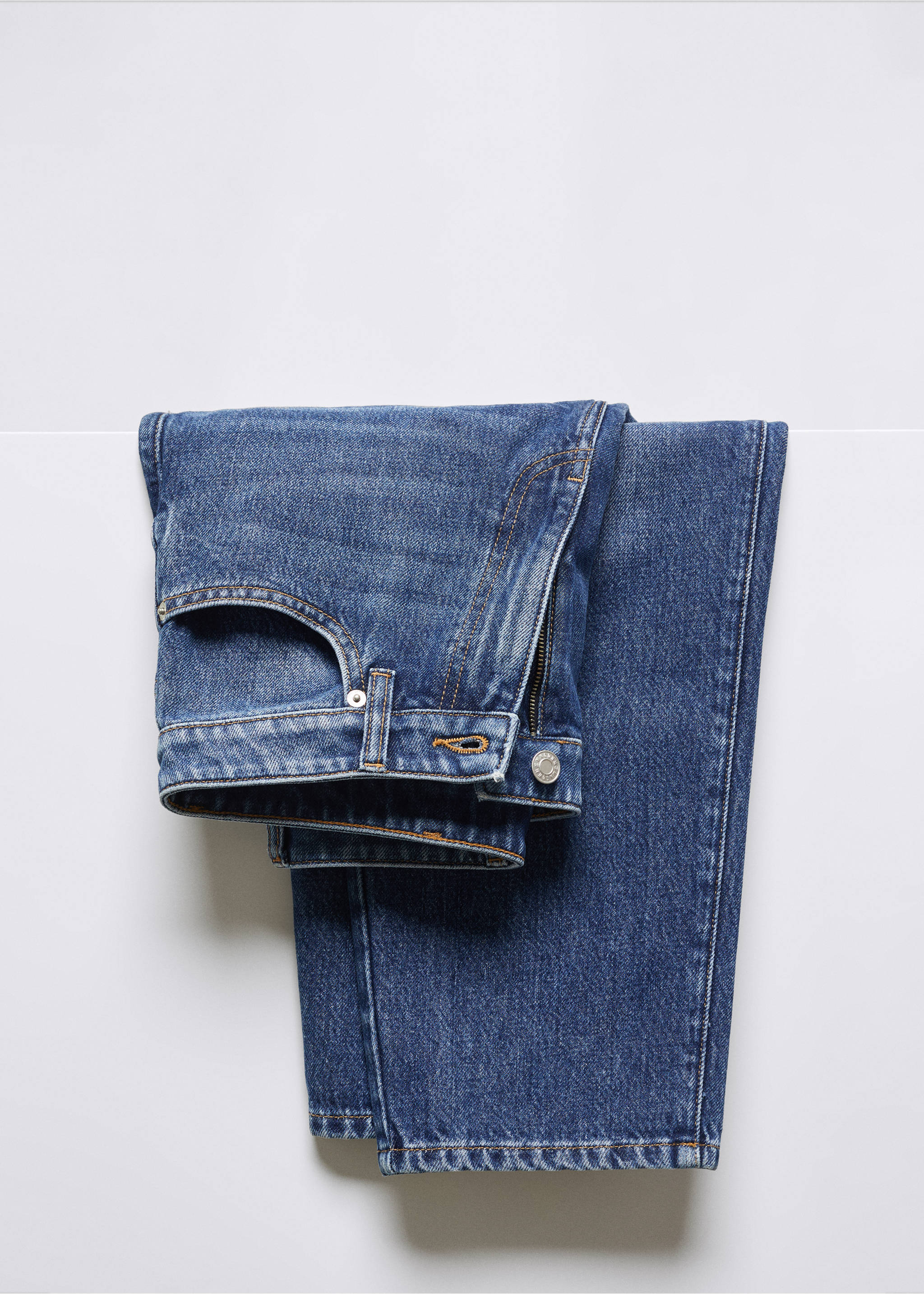 Jeans slouchy tiro alto - Detalle del artículo 8, Azul oscuro. Ref: 57005974-00.