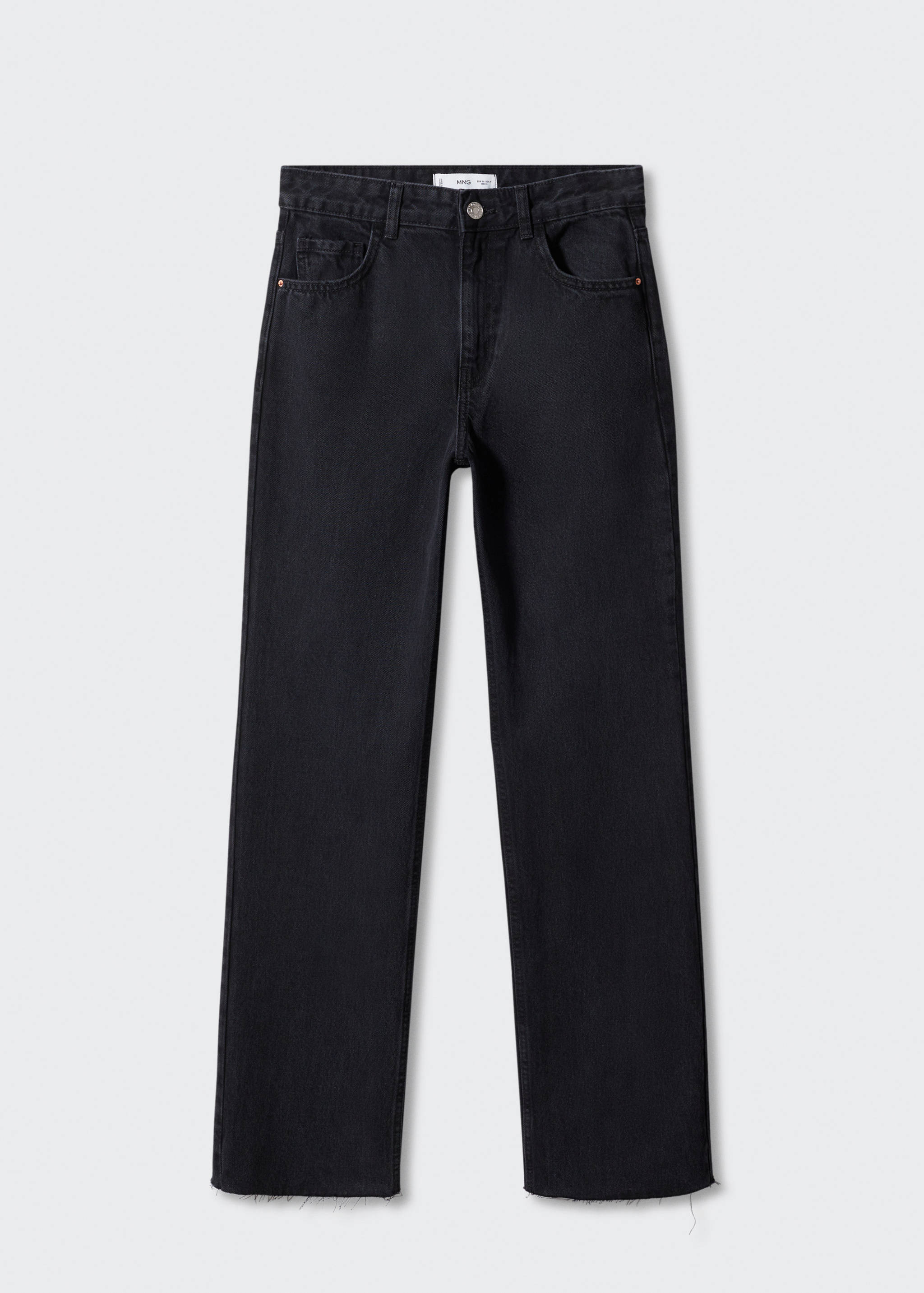 Wide leg mid-rise jeans - Article without model