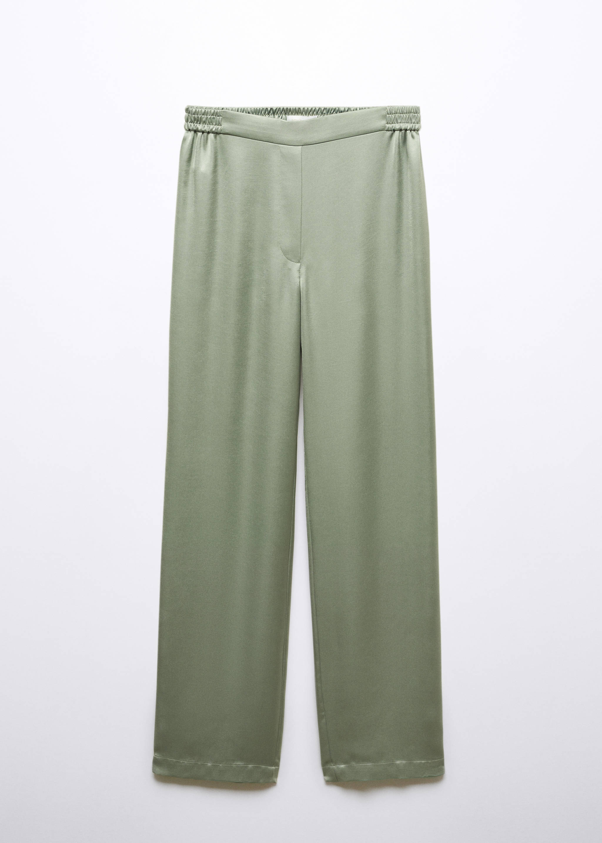 Satin pants with elastic waist - Article without model