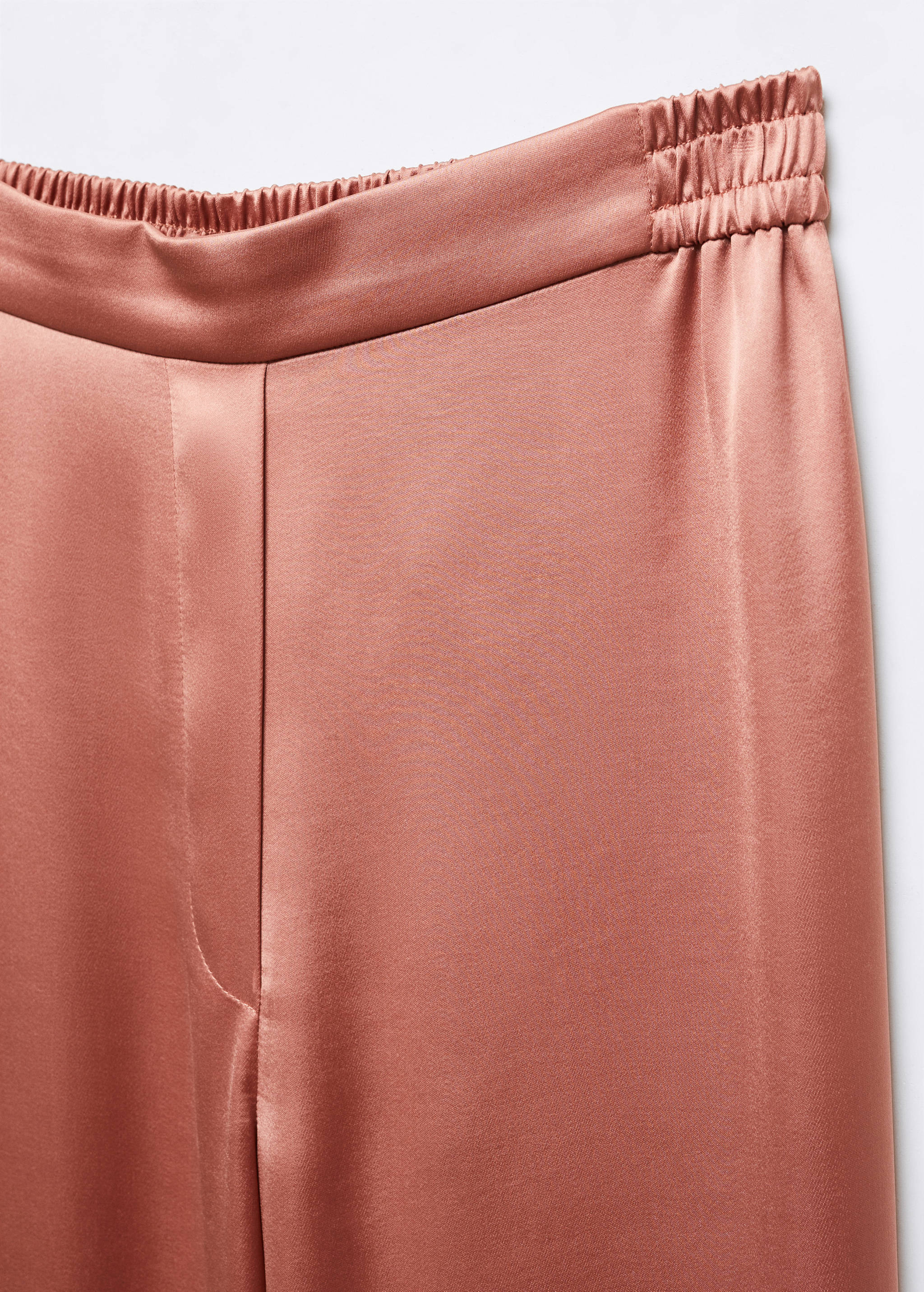 Satin pants with elastic waist - Details of the article 8
