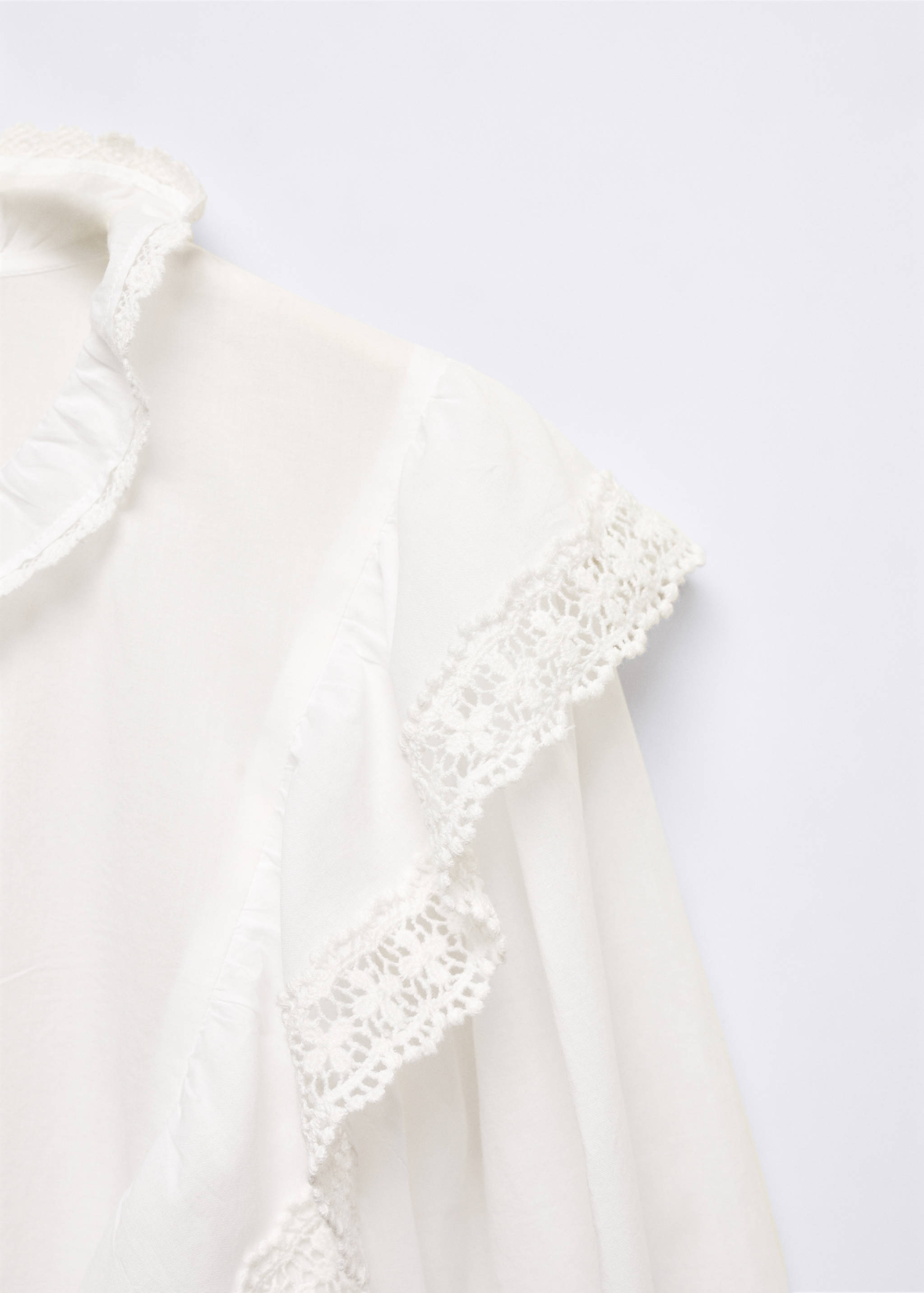 Кружевная блузка с воланами - Деталь изделия 8