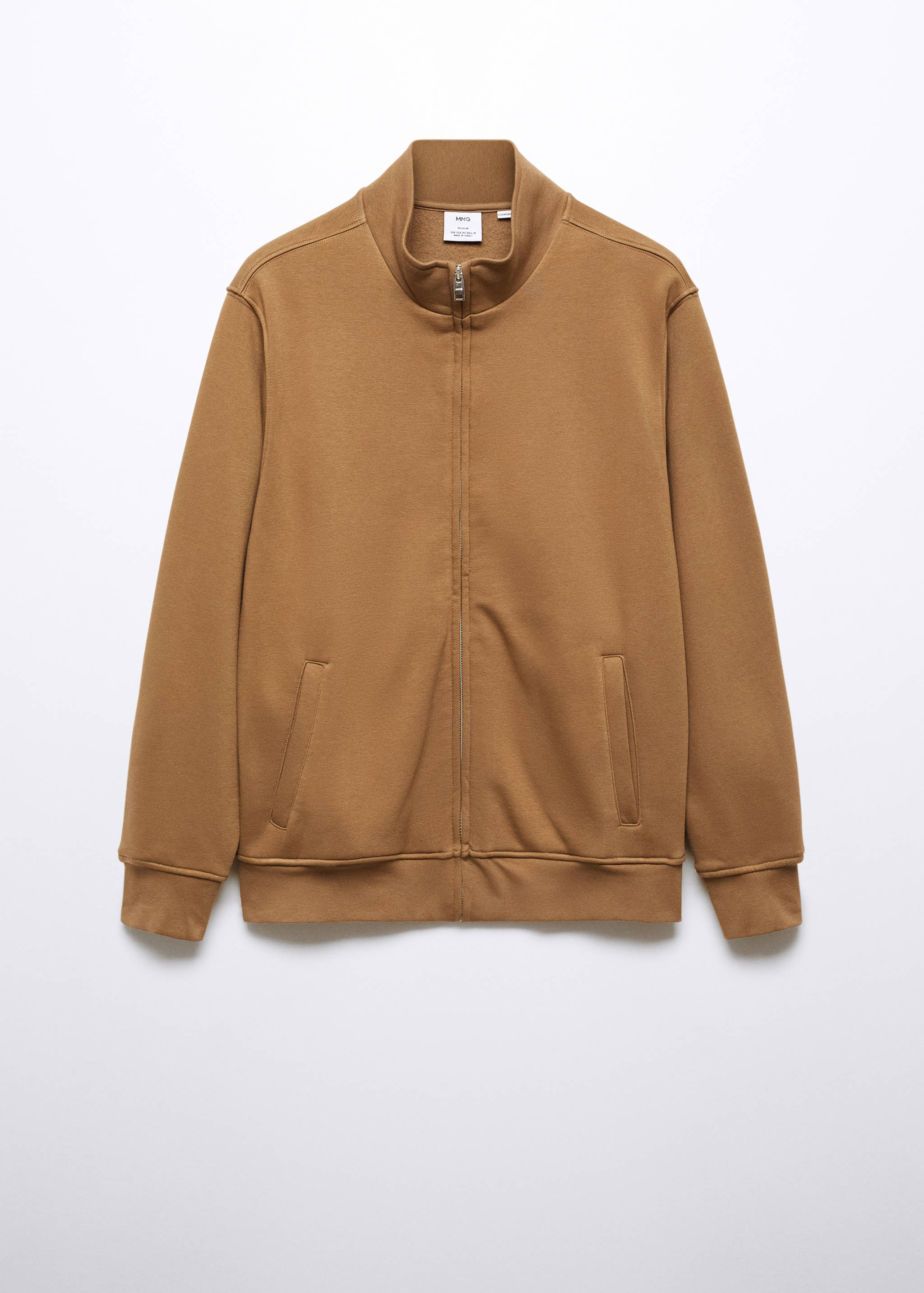 Zipper cotton sweater - Article without model