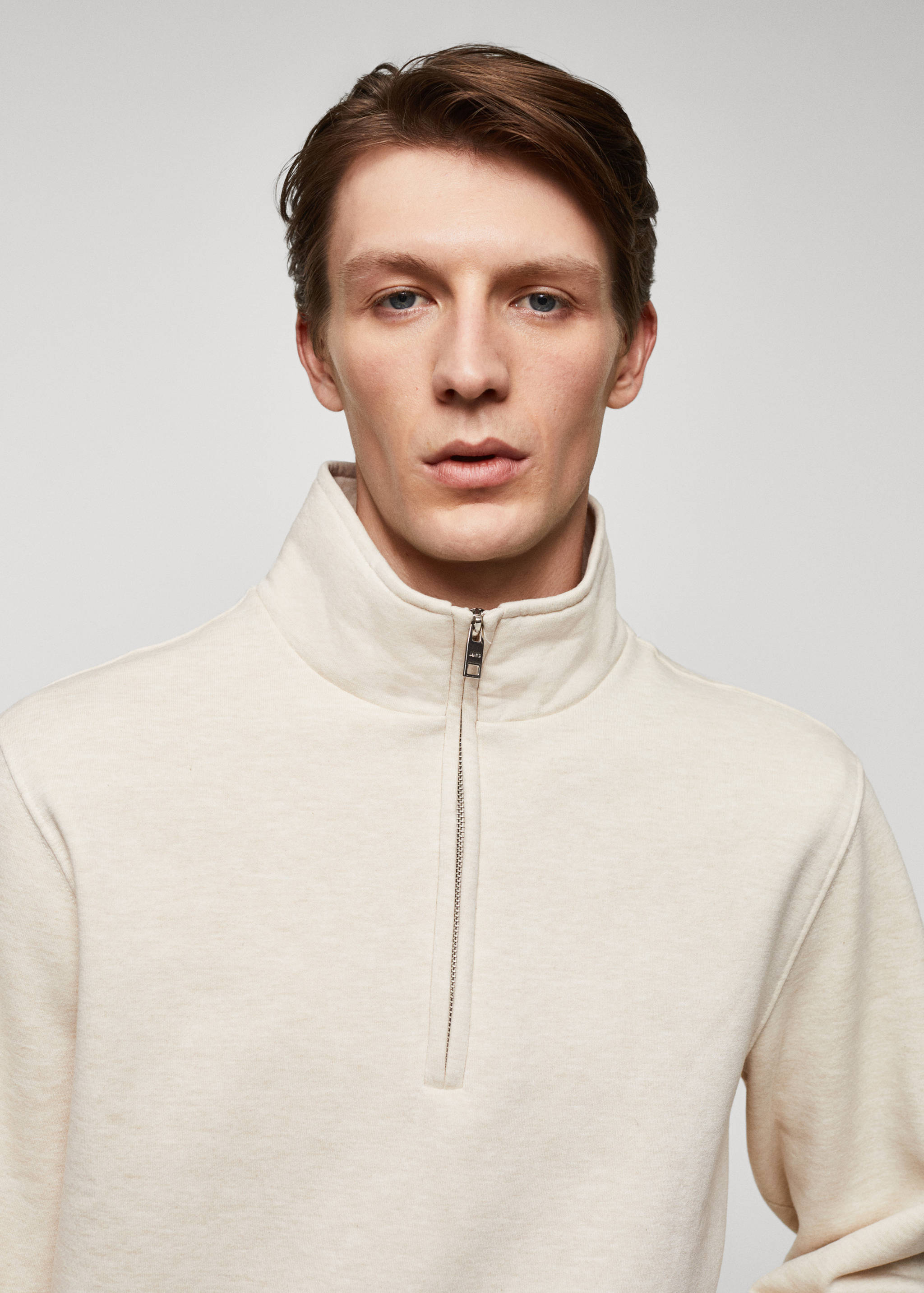 بلوزة قطنية بسحاب عند الرقبة - تفاصيل المنتج 1