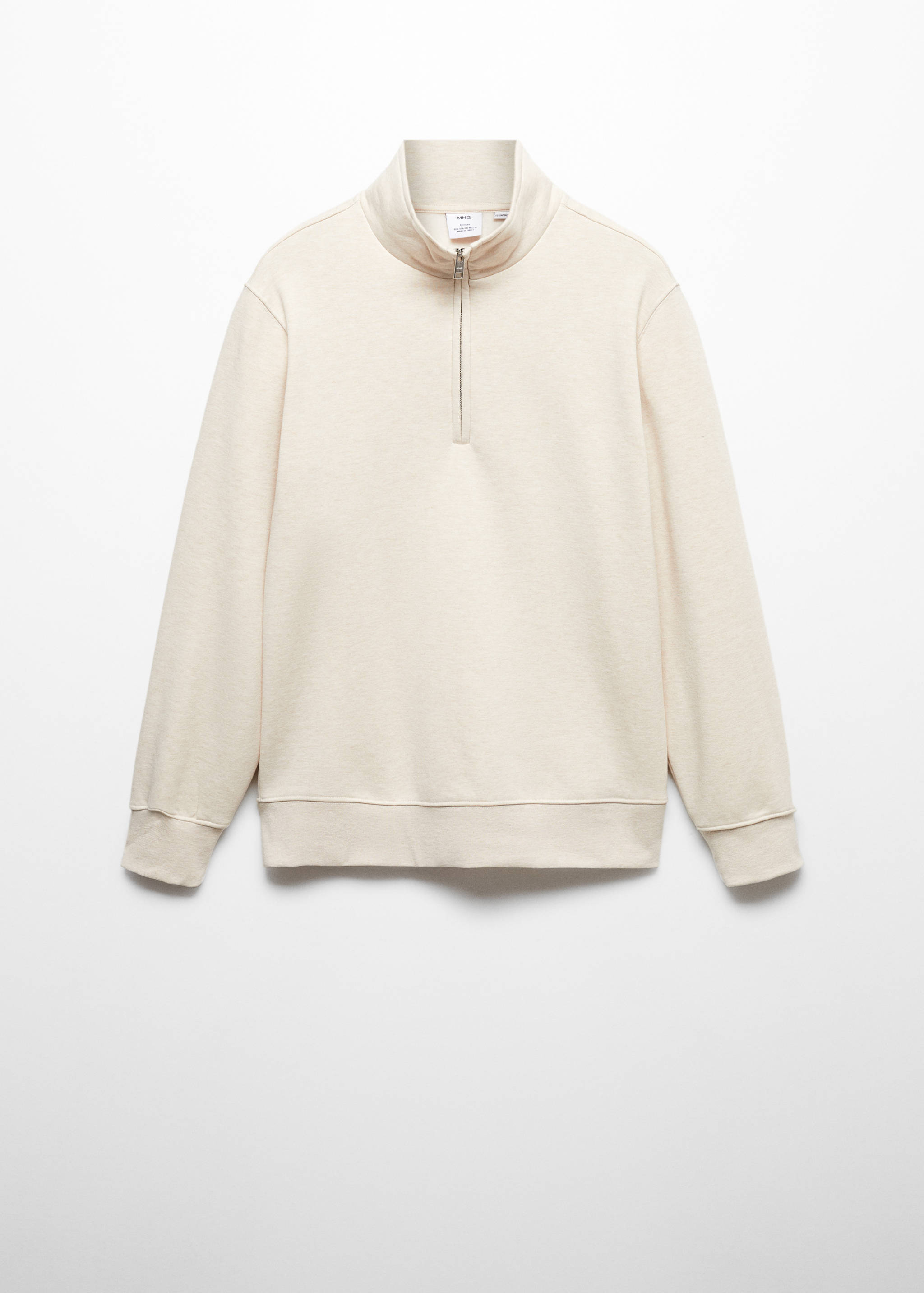 بلوزة قطنية بسحاب عند الرقبة - منتج دون نموذج