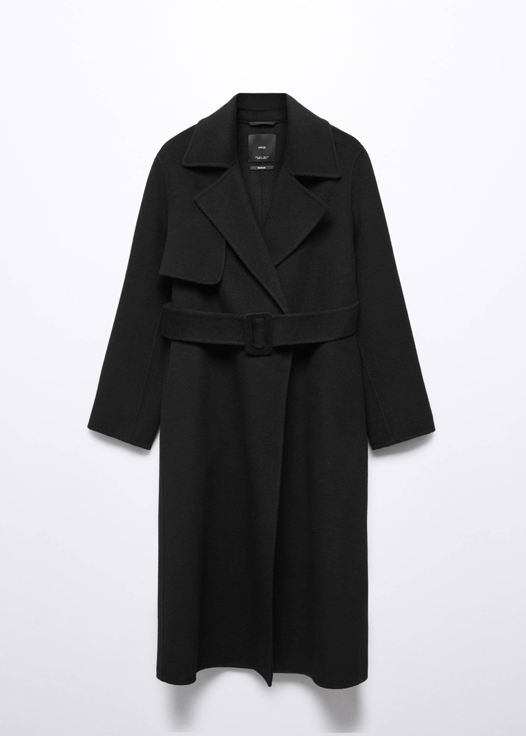 Handmade wool coat with belt - Article without model