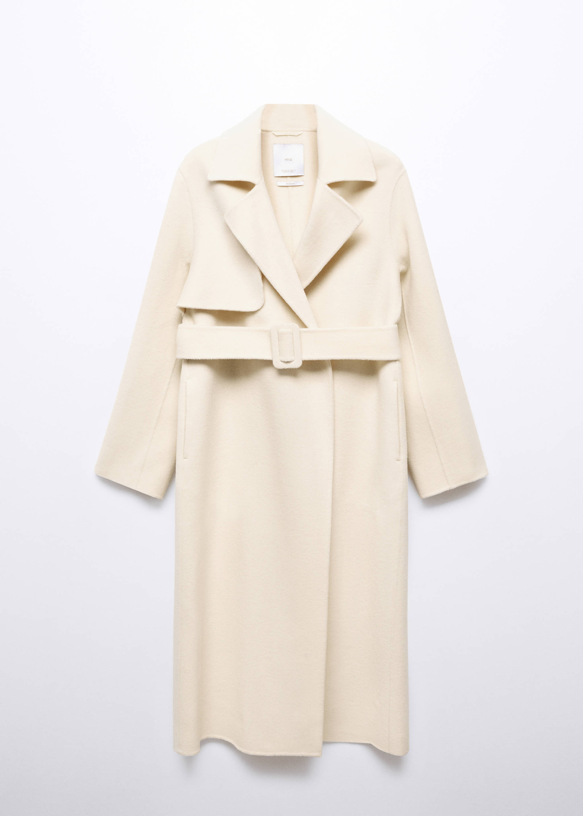 Handmade wool coat with belt - Article without model