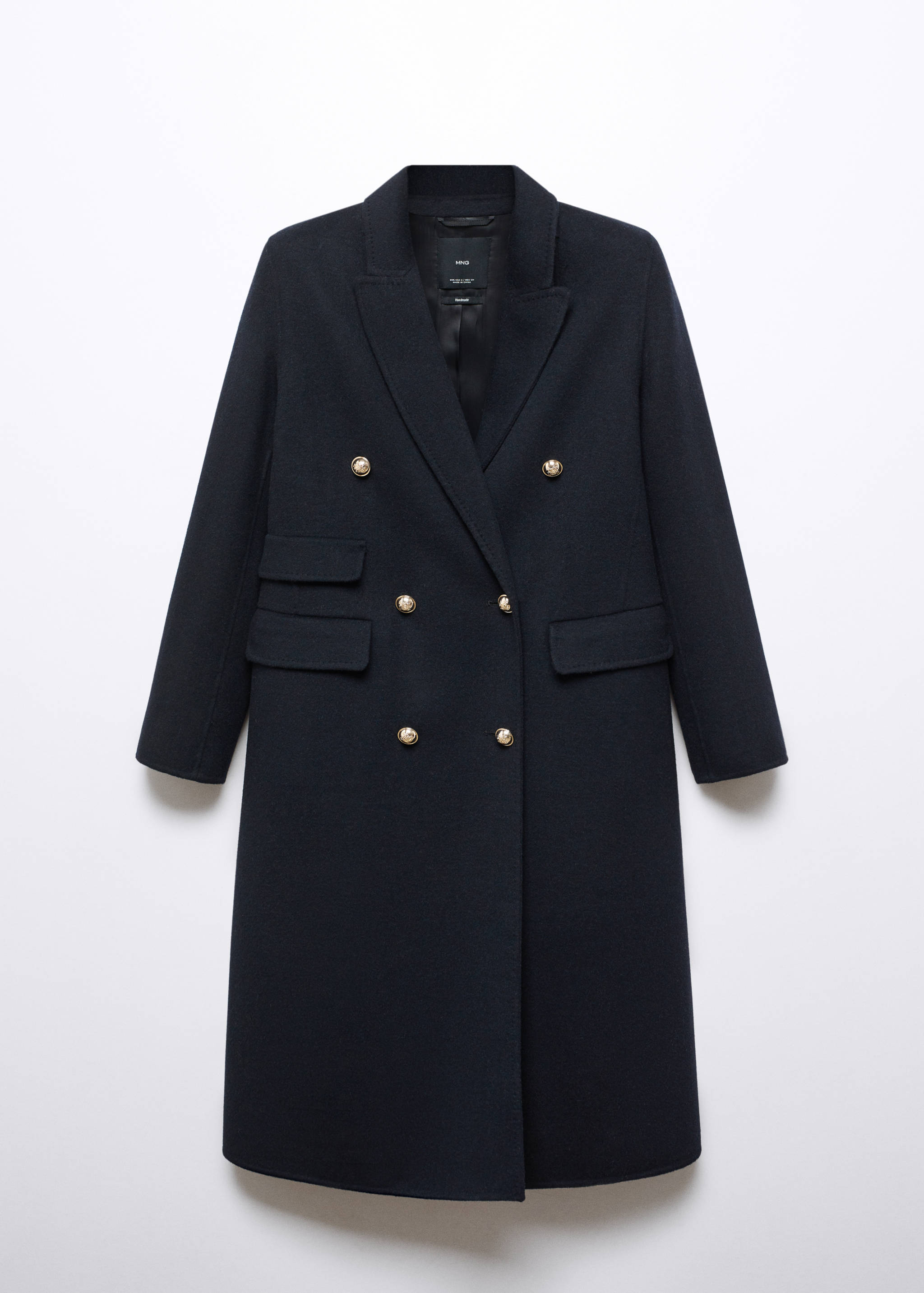 Handmade buttoned wool coat - Article without model