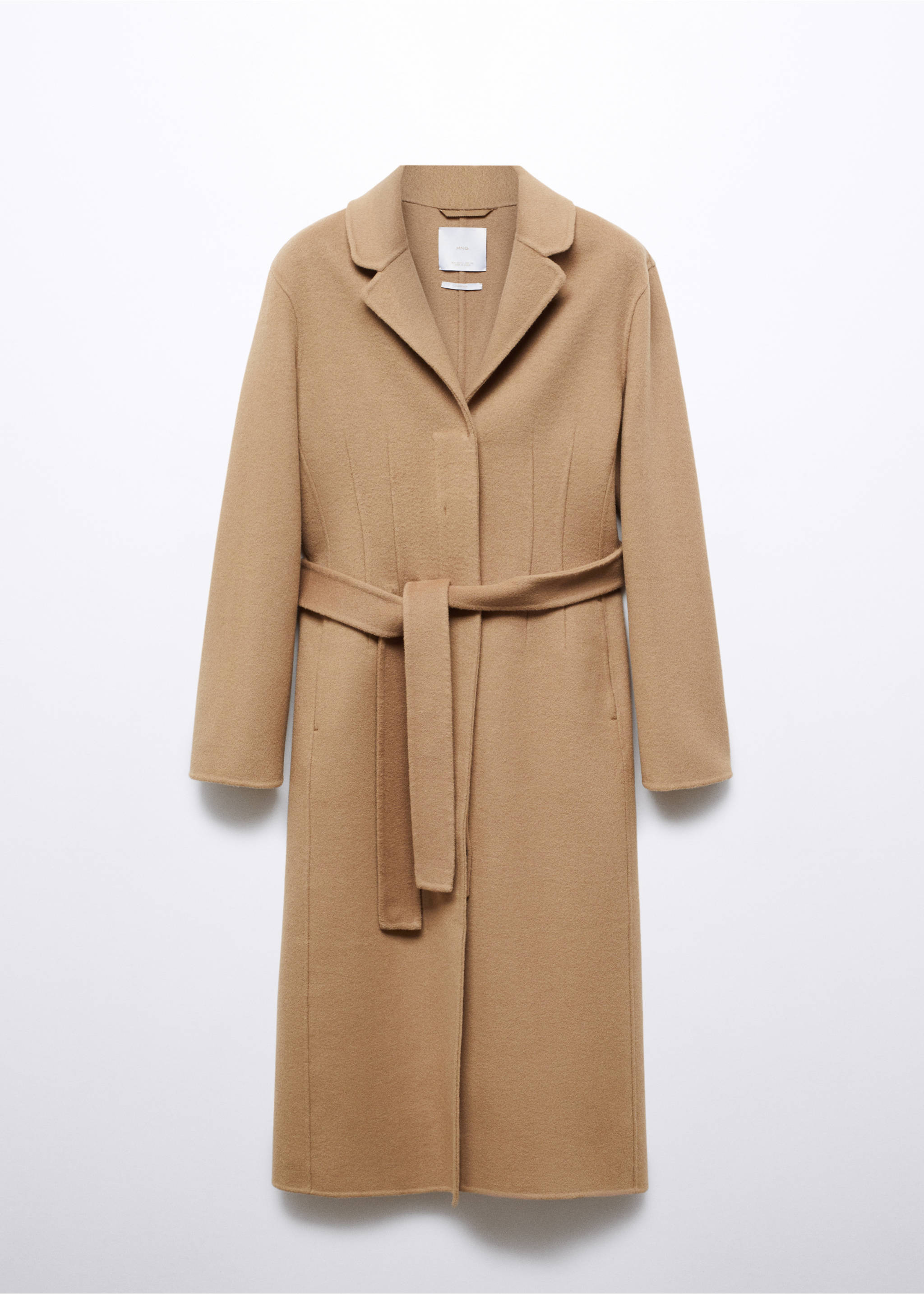 Handmade oversized wool coat - Article without model, Medium Brown. Ref: 57006721-00.