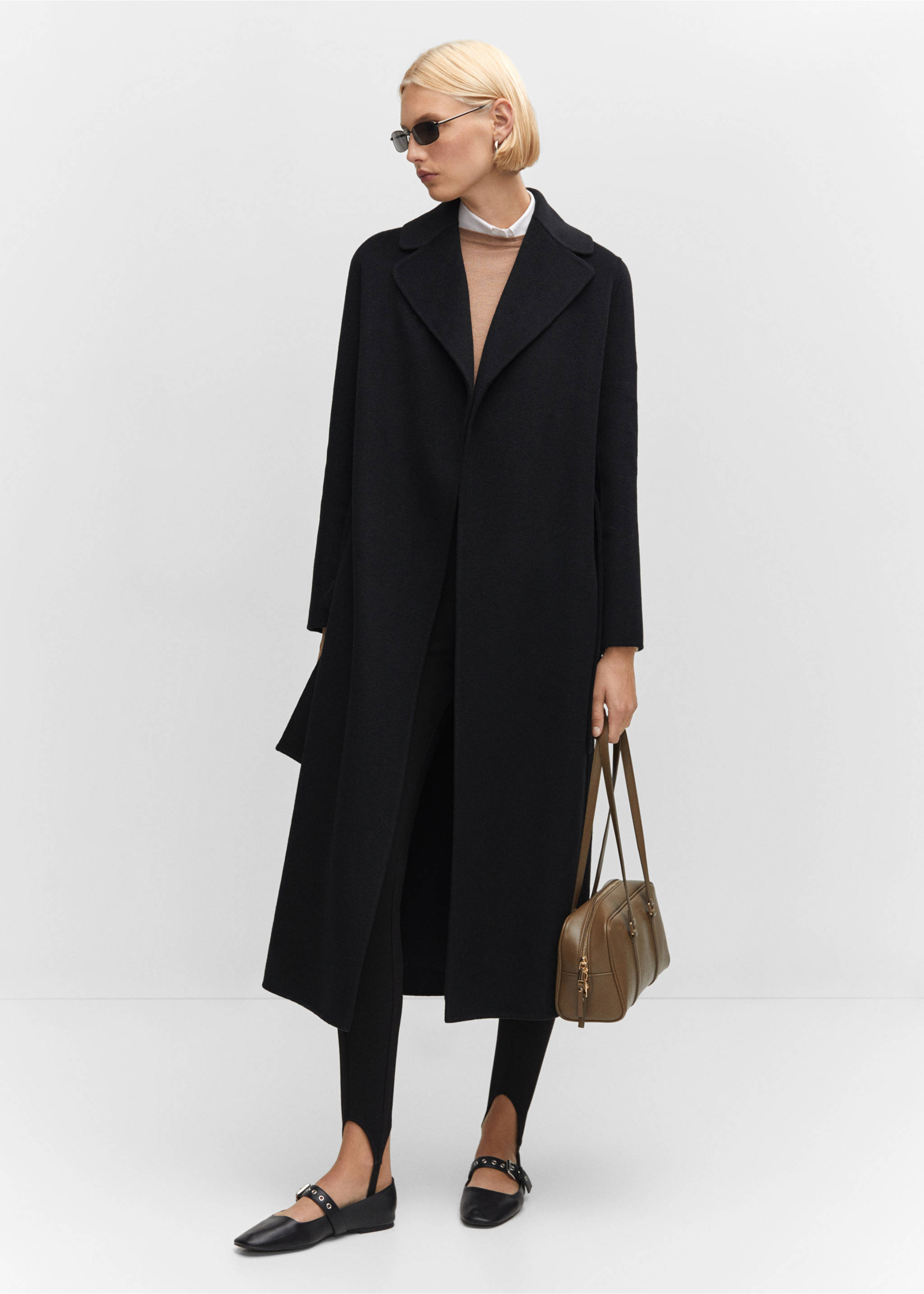 Handmade wool coat - General plane, Black. Ref: 57006722-00.