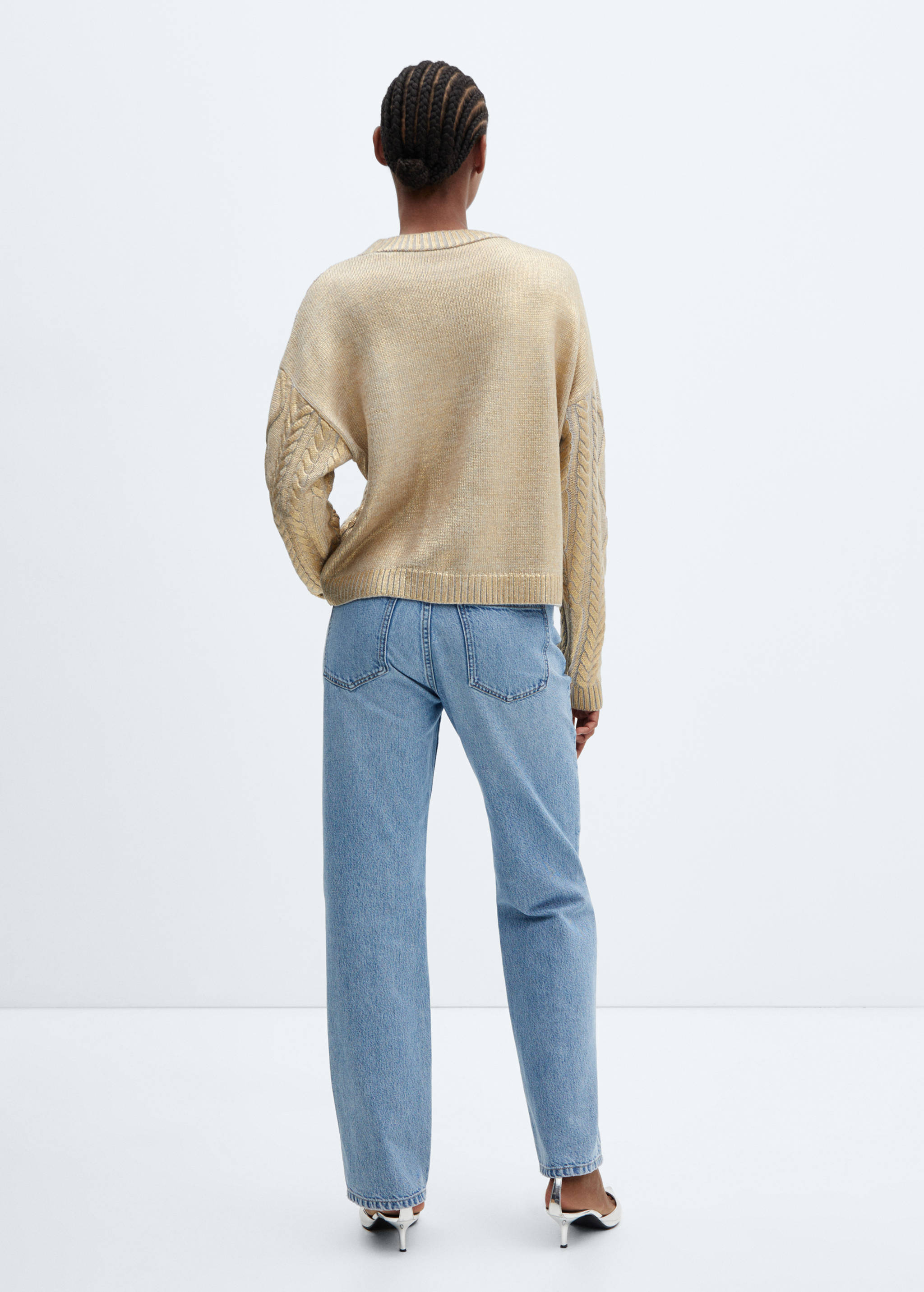 Pull-over torsadé foil - Verso de l’article