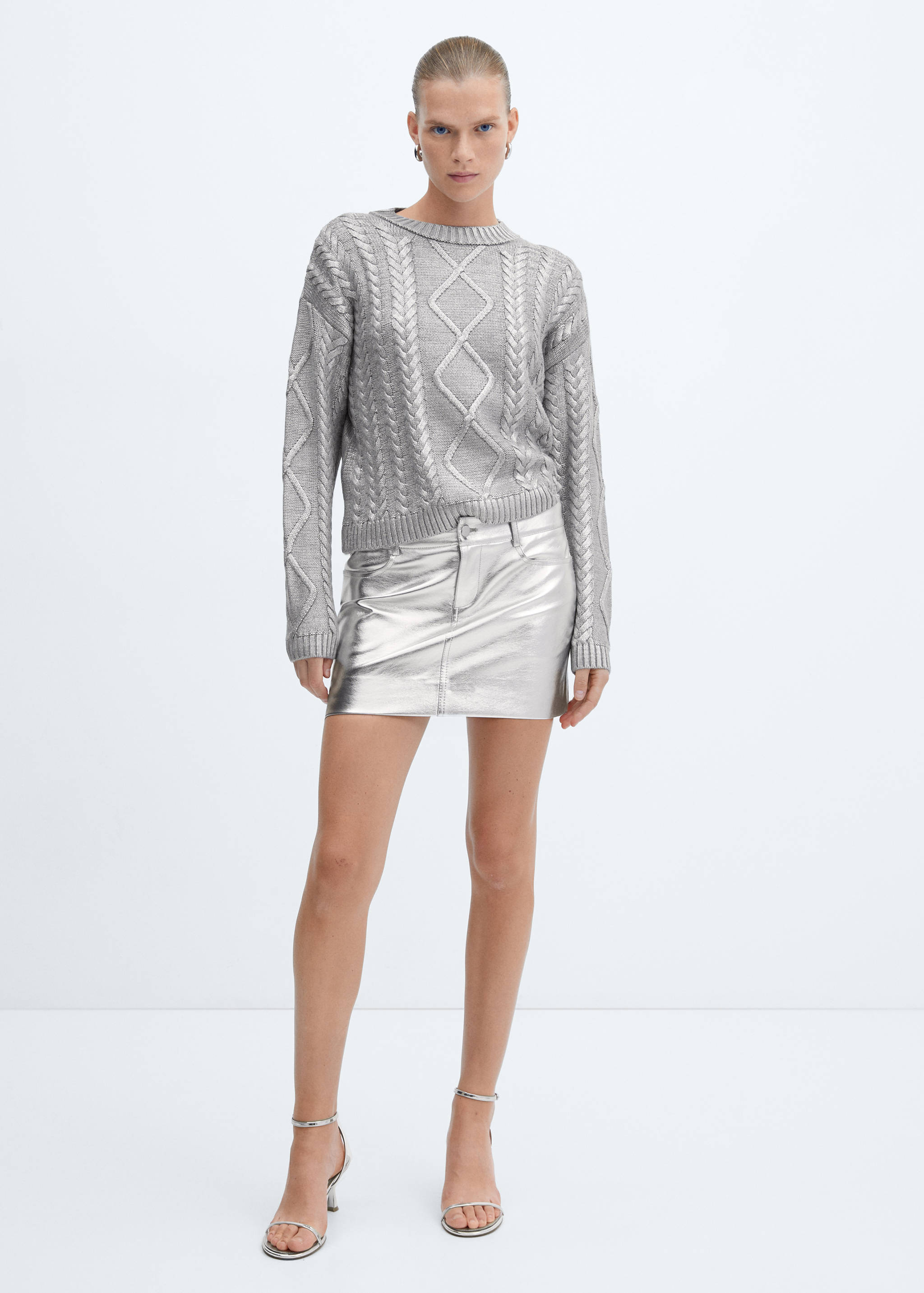 Pull-over torsadé foil - Plan général