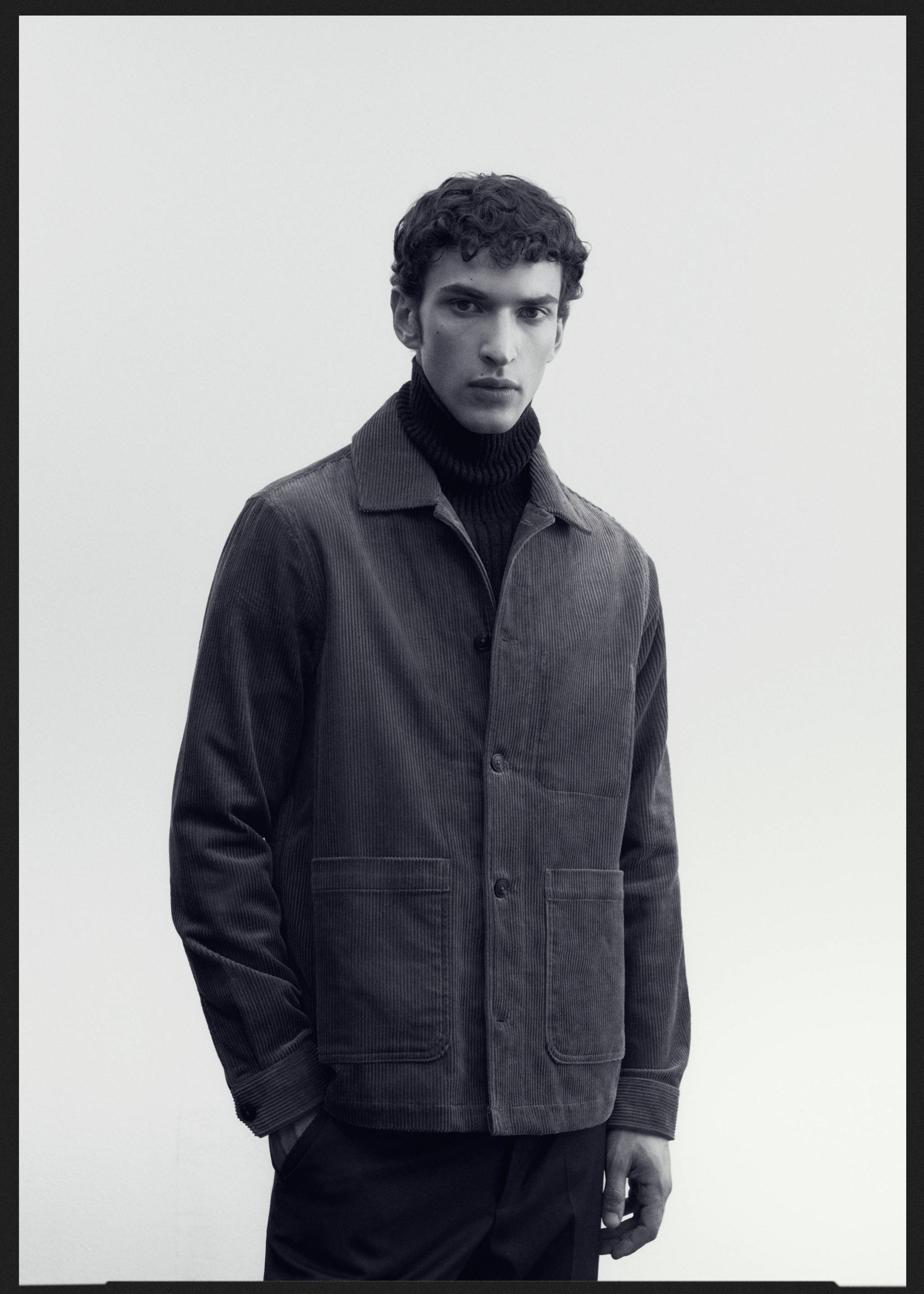 Вельветовая верхняя рубашка с карманами - Деталь изделия 6