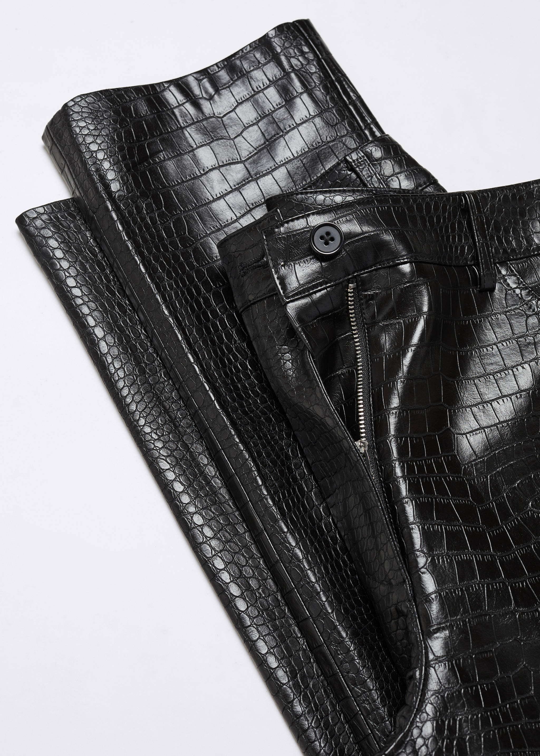 Pantalon droit effet croco - Détail de l'article 8